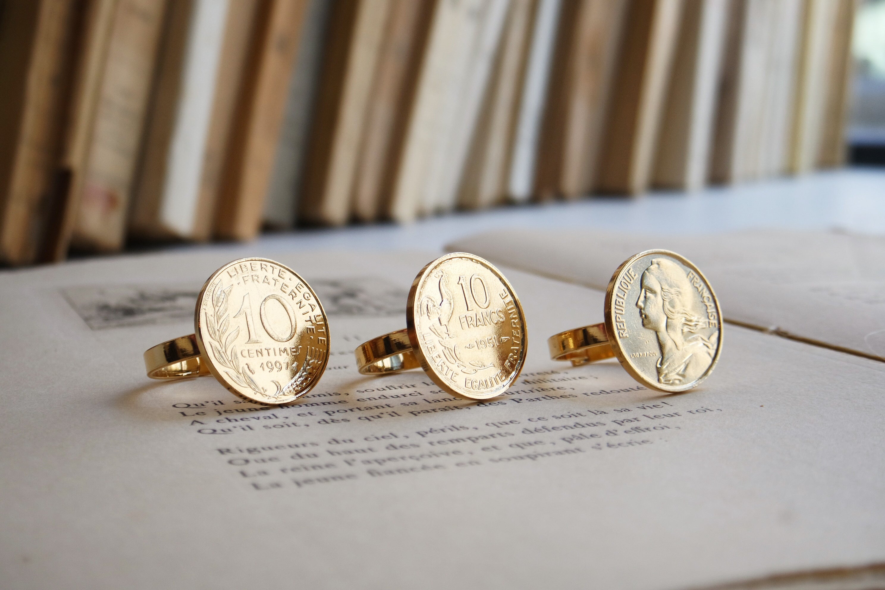 Bague 10 centimes Marianne