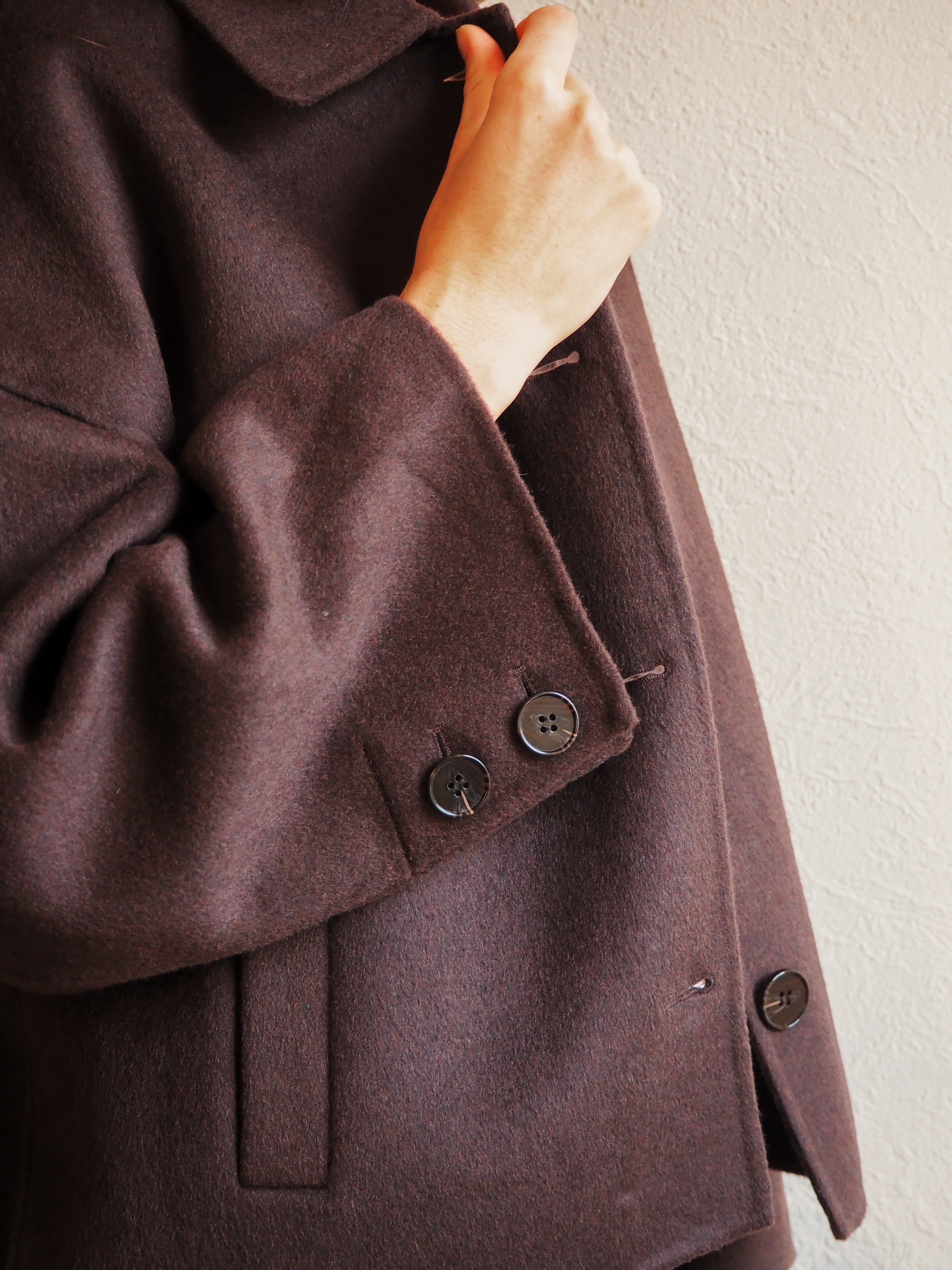 Caban double face Ébène