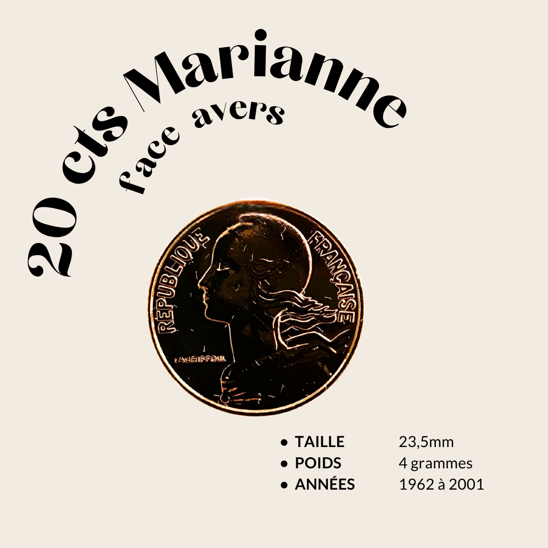 Bague 20 centimes Marianne