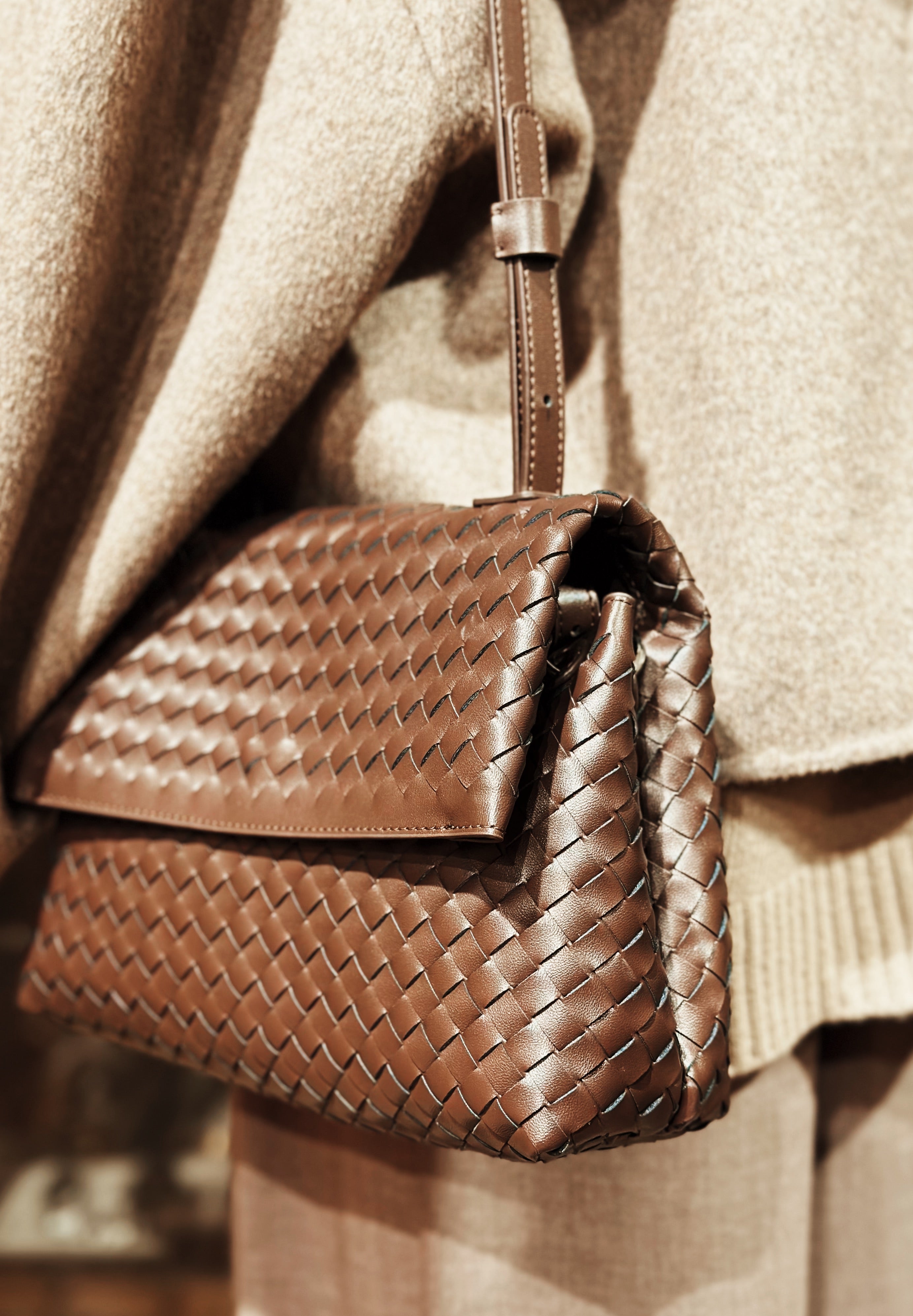 Sac Tressé chocolat