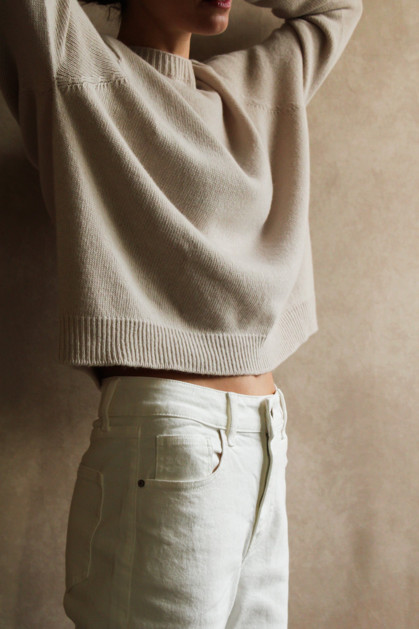 Le pull col Rond Poudre