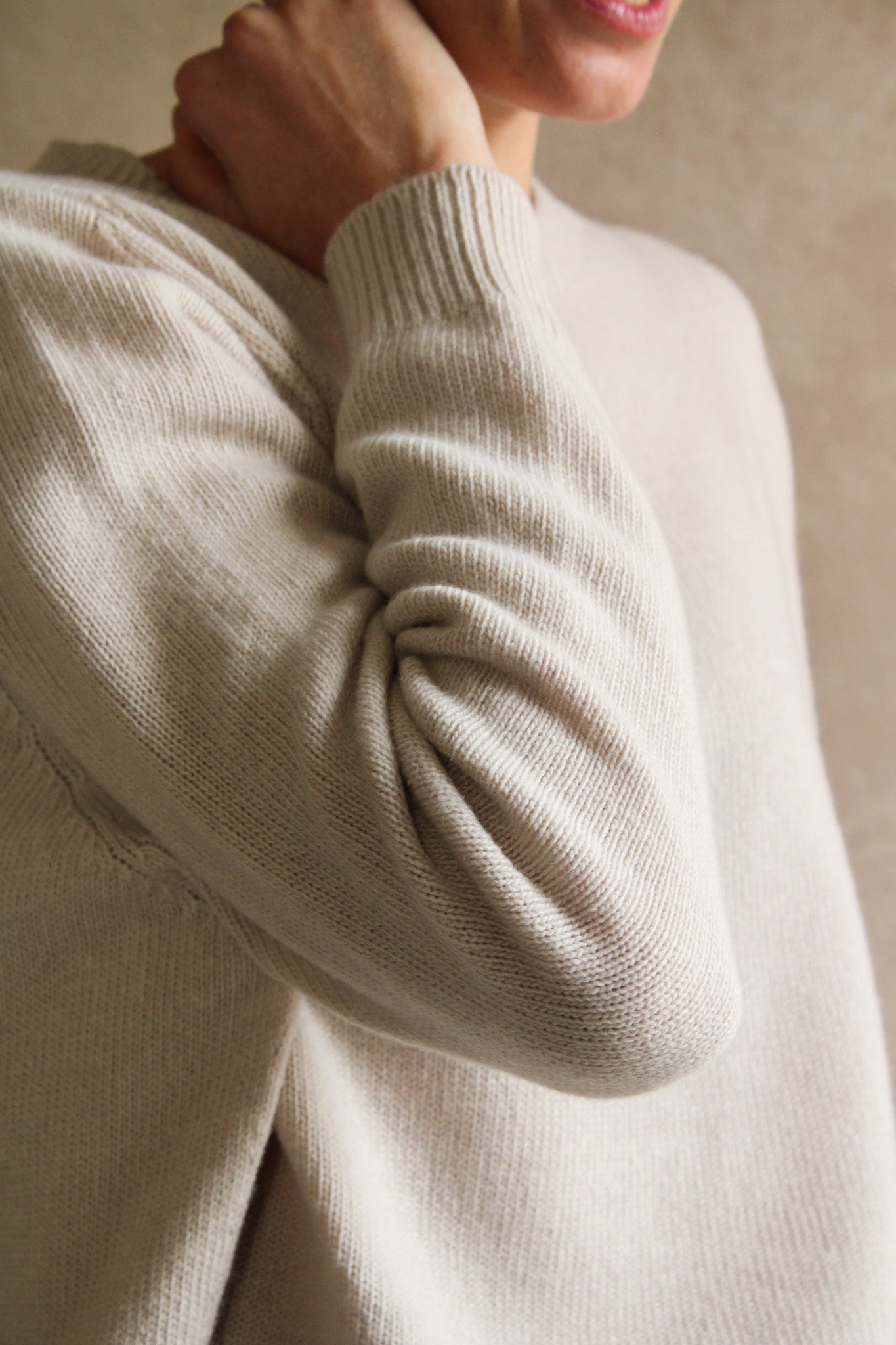 Le pull col Rond Poudre