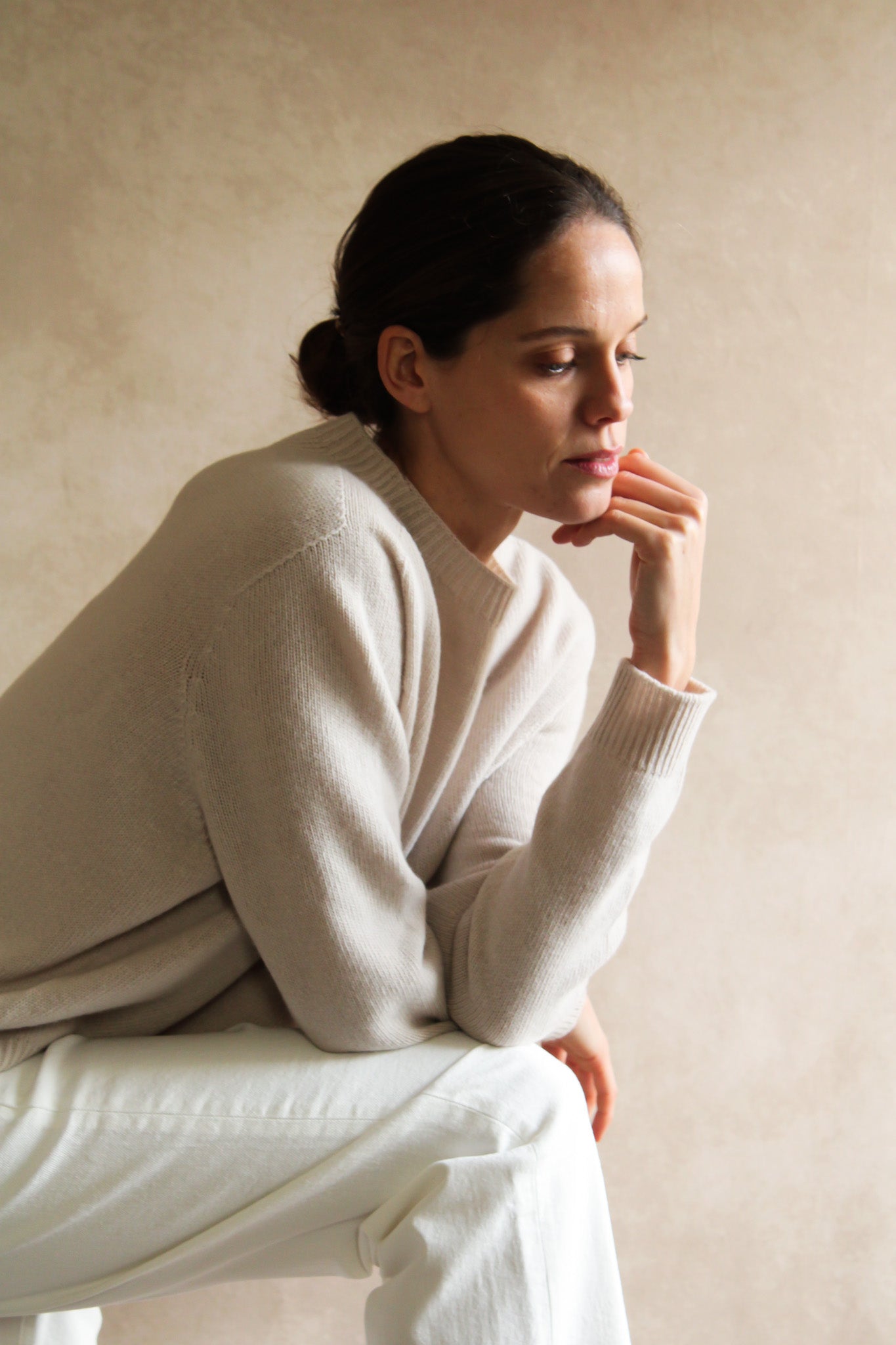 Le pull col Rond Poudre