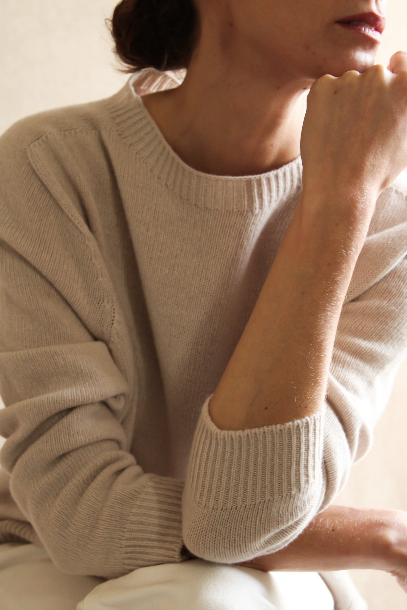 Le pull col Rond Poudre