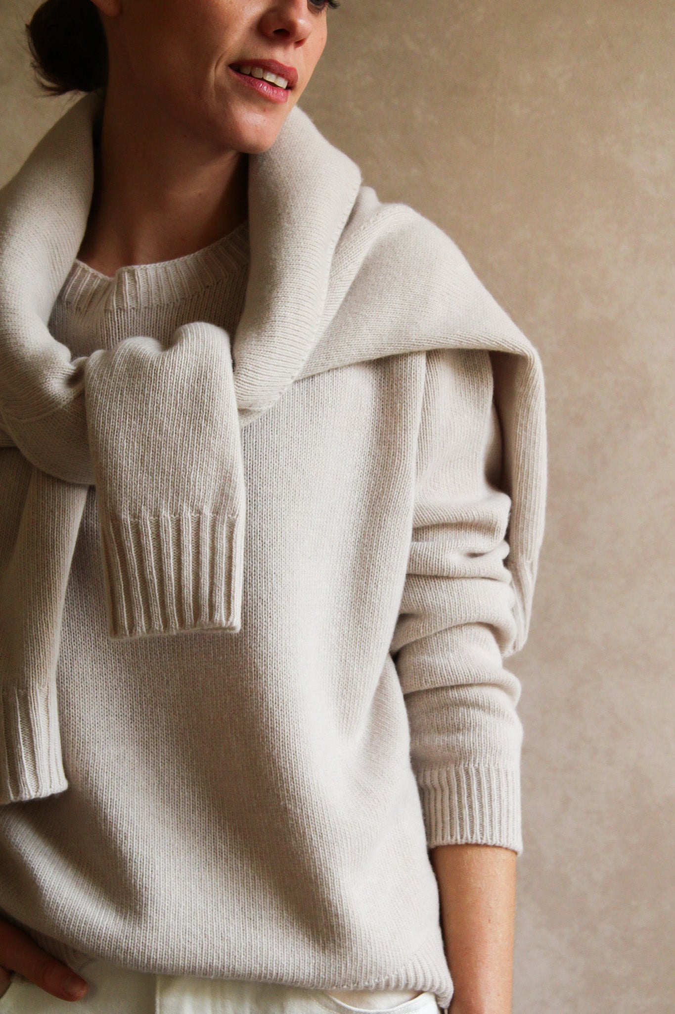 Le pull col Rond Poudre