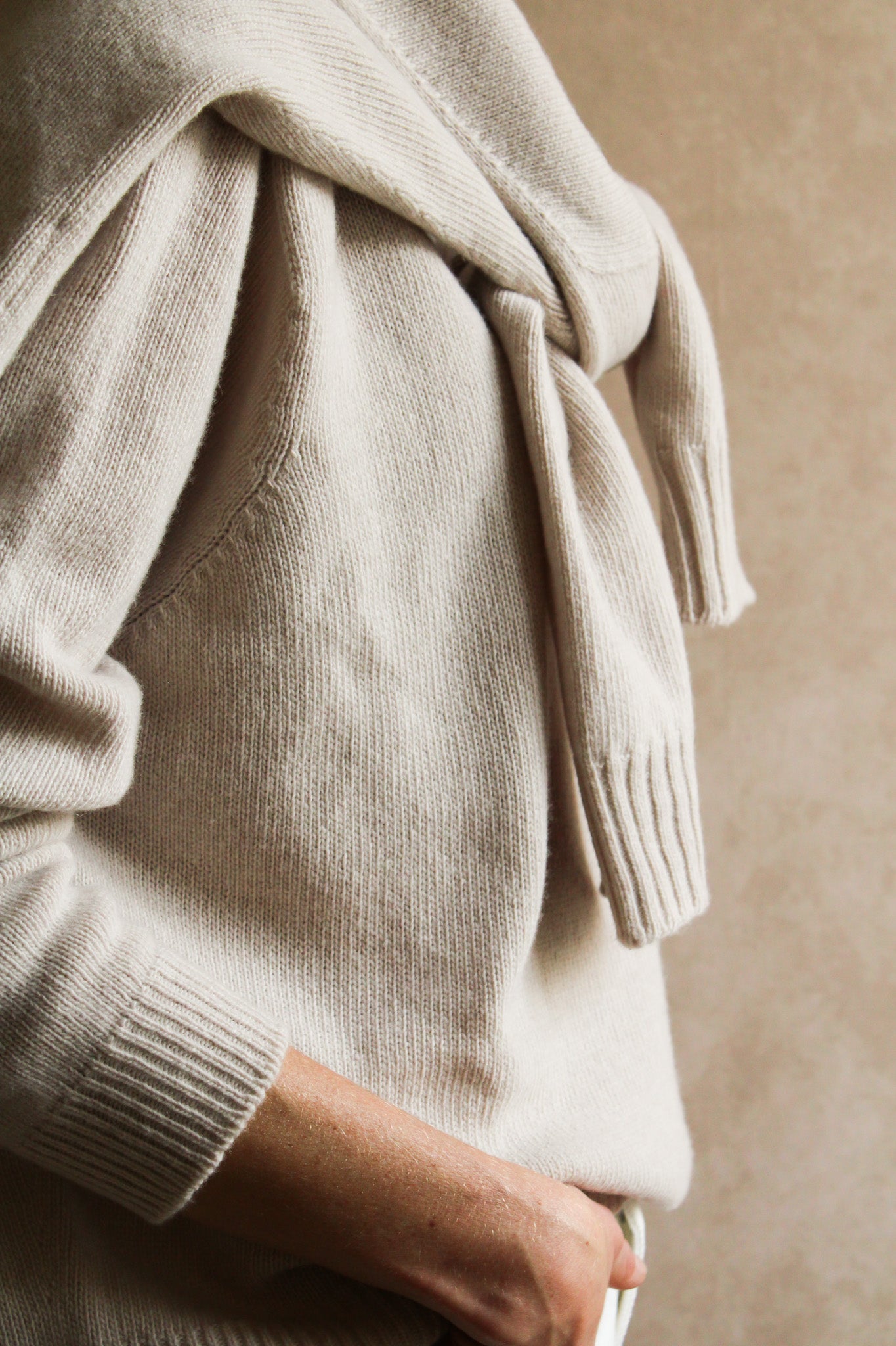 Le Pull col Roulé Poudre