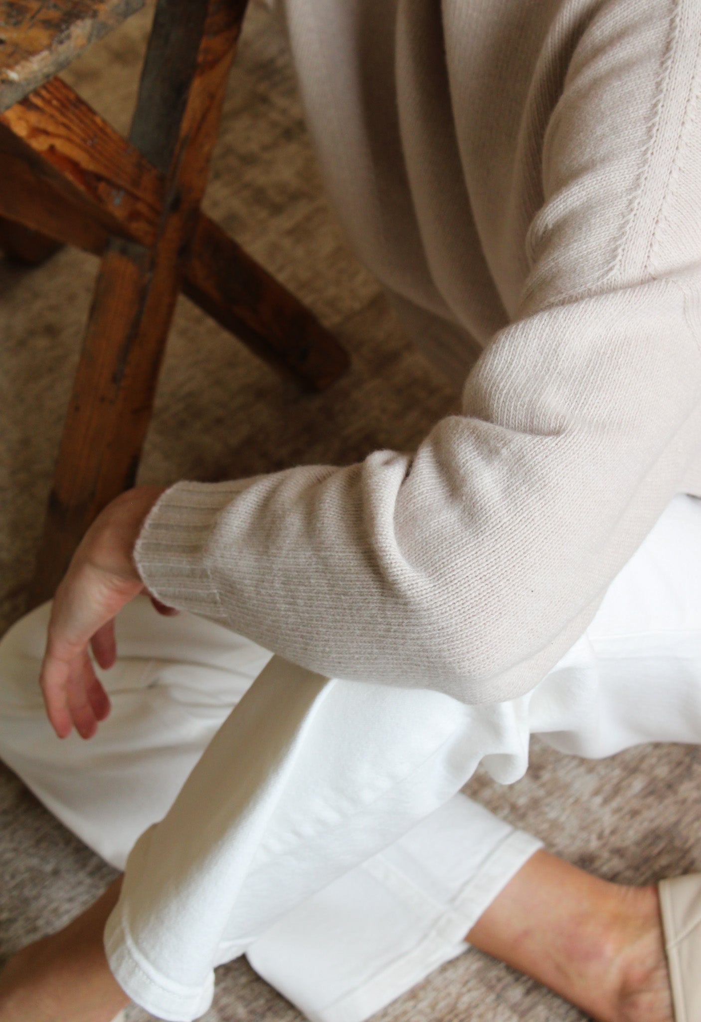 Le Pull col Roulé Poudre
