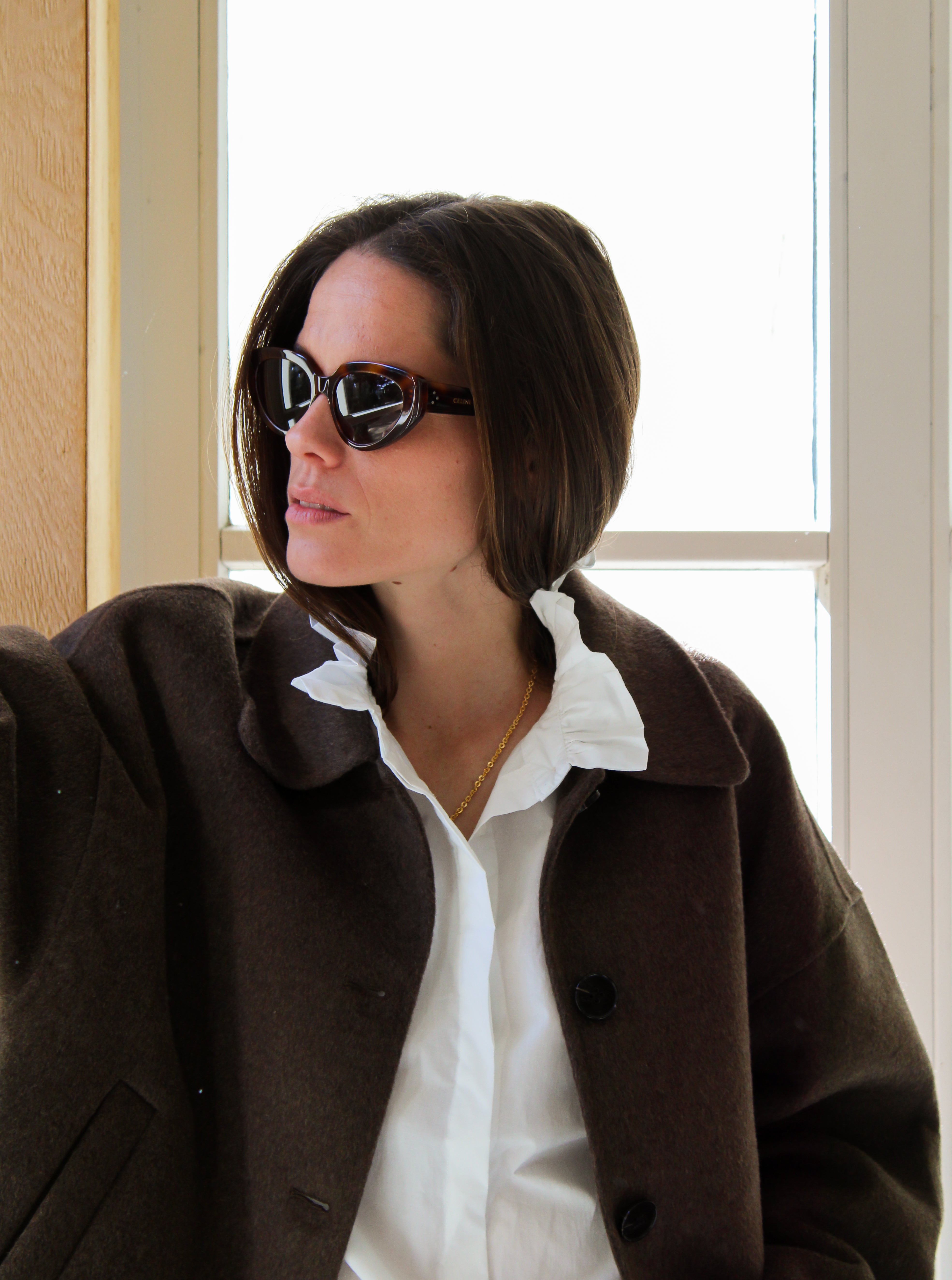 Caban double face Ébène