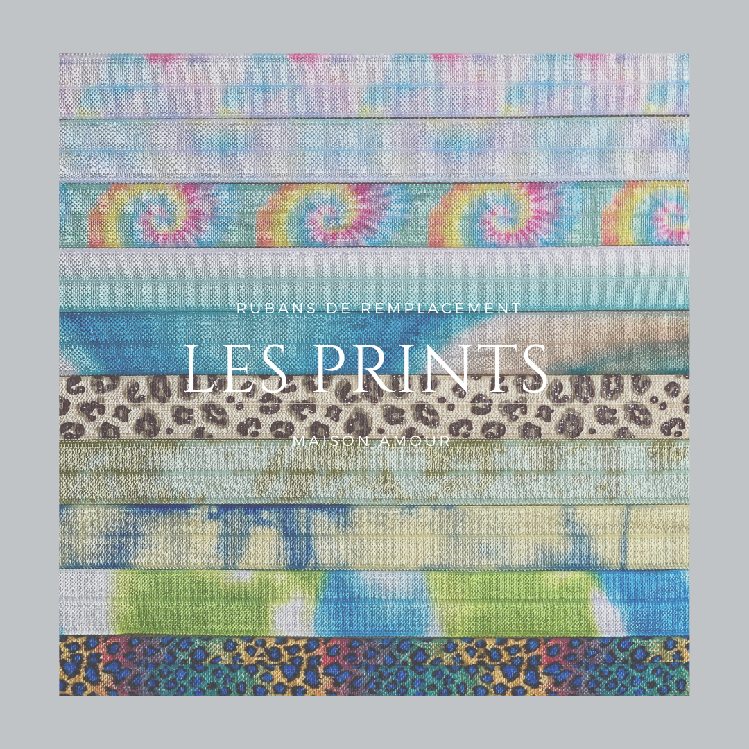 Les Rubans Imprimés Bleus