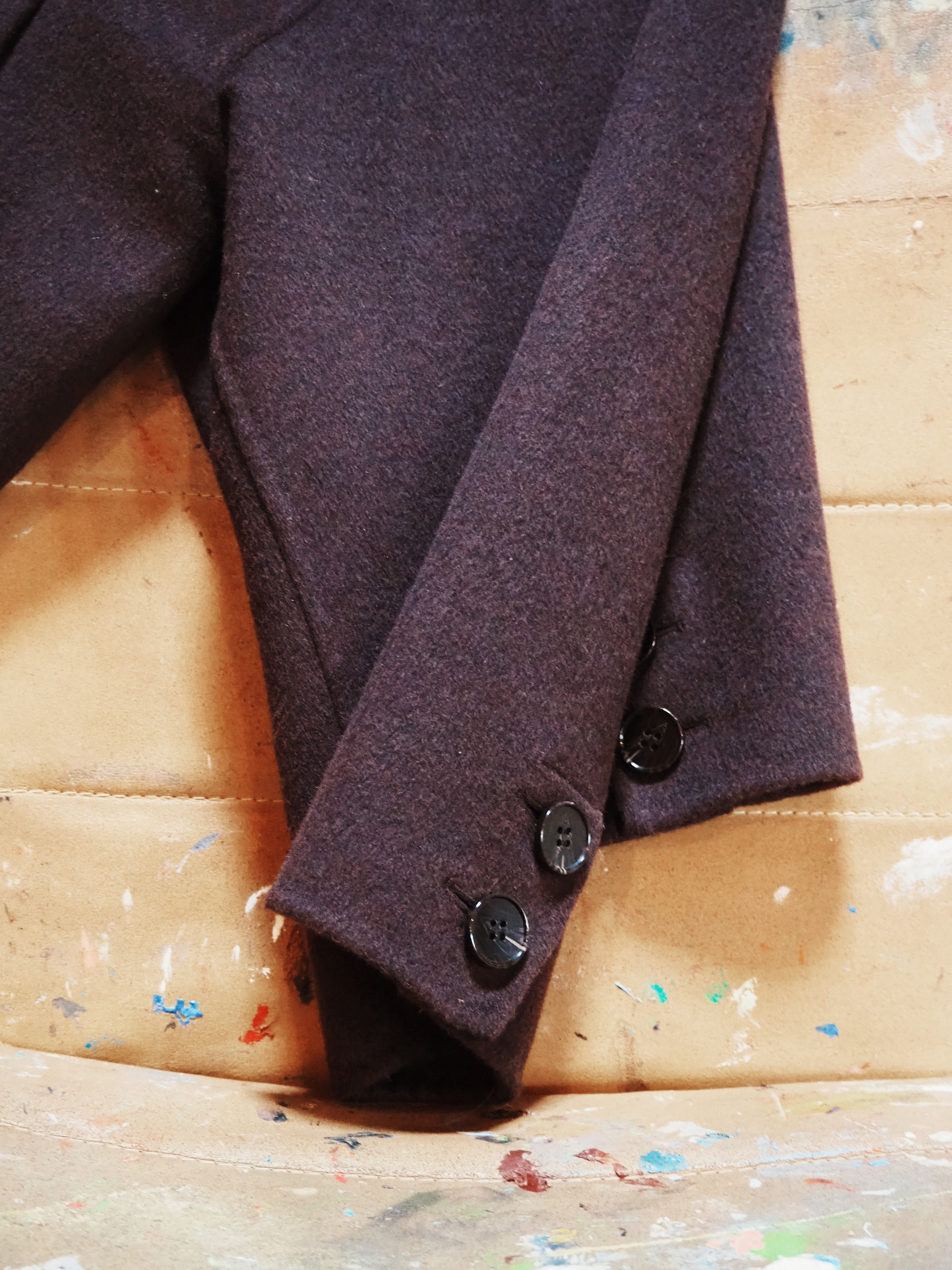 Caban double face Ébène