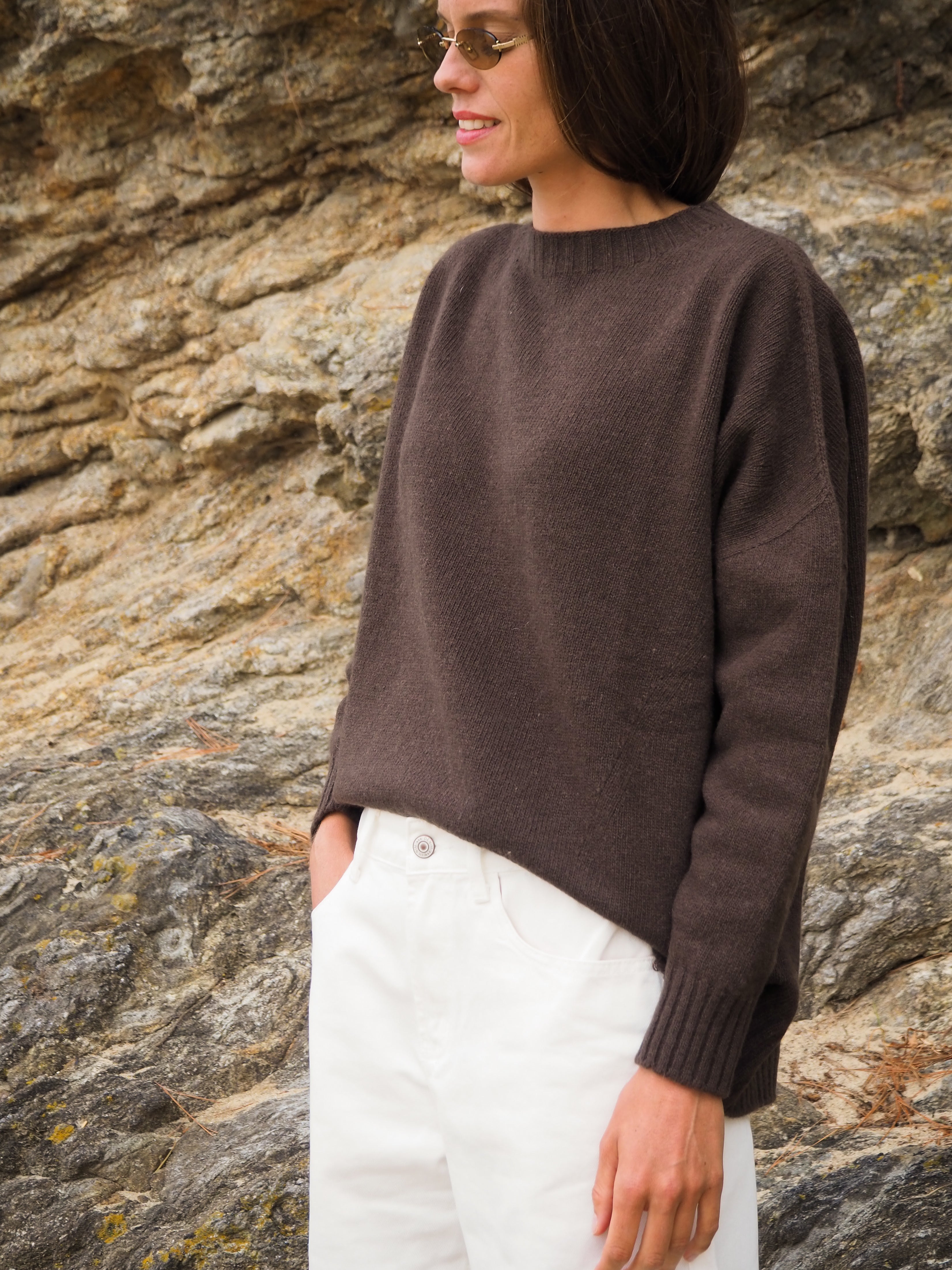 Pull Oversize Chocolat