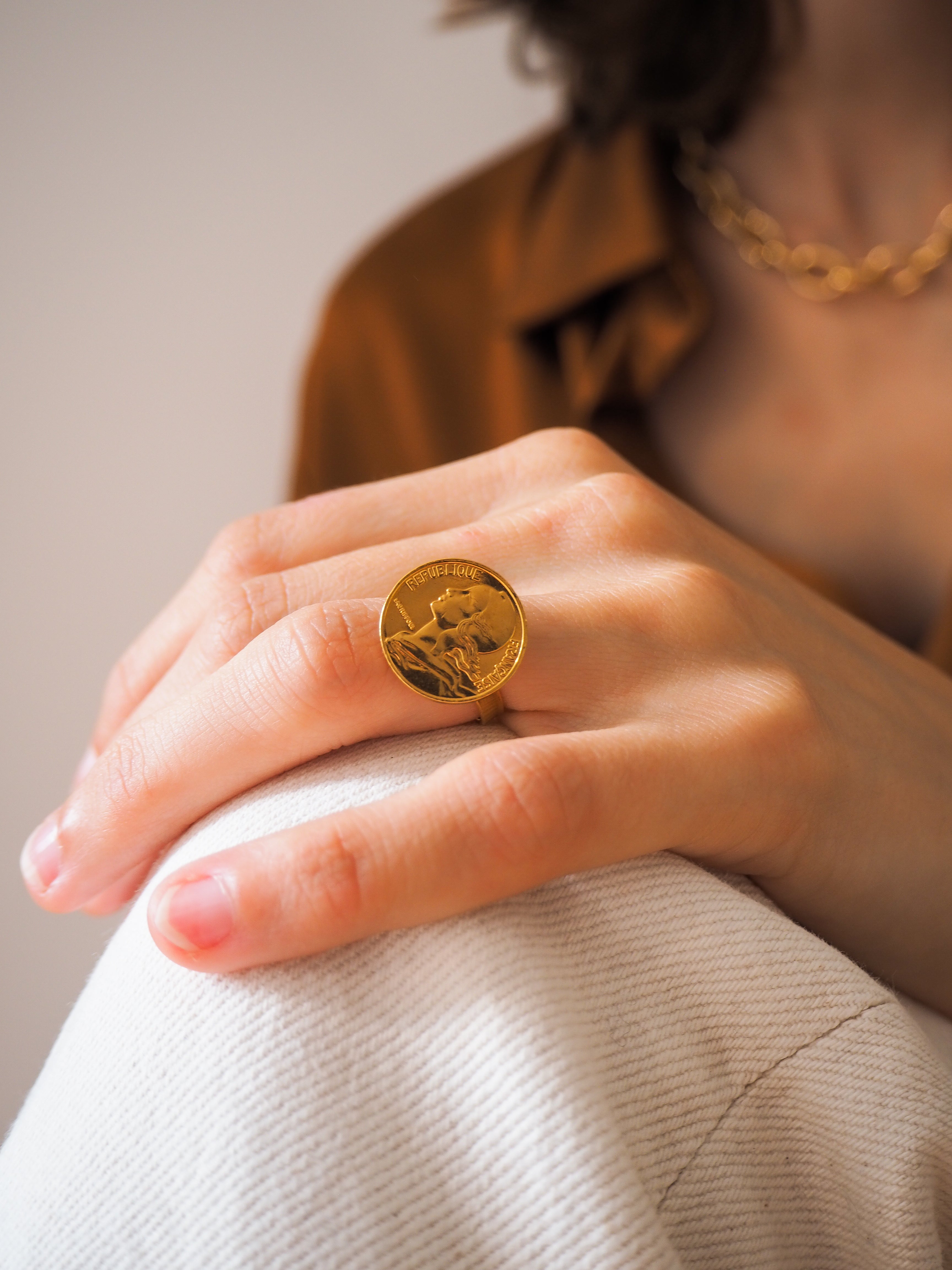 Bague 10 centimes Marianne