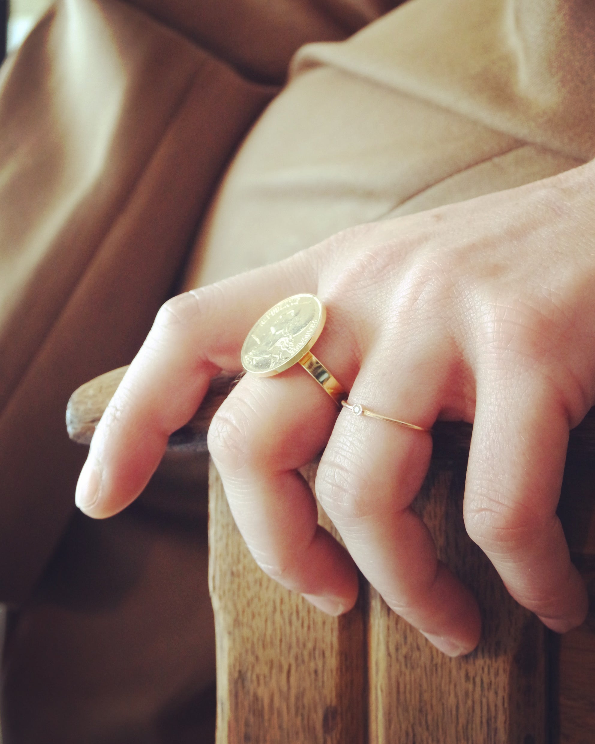 Bague 10 centimes Marianne