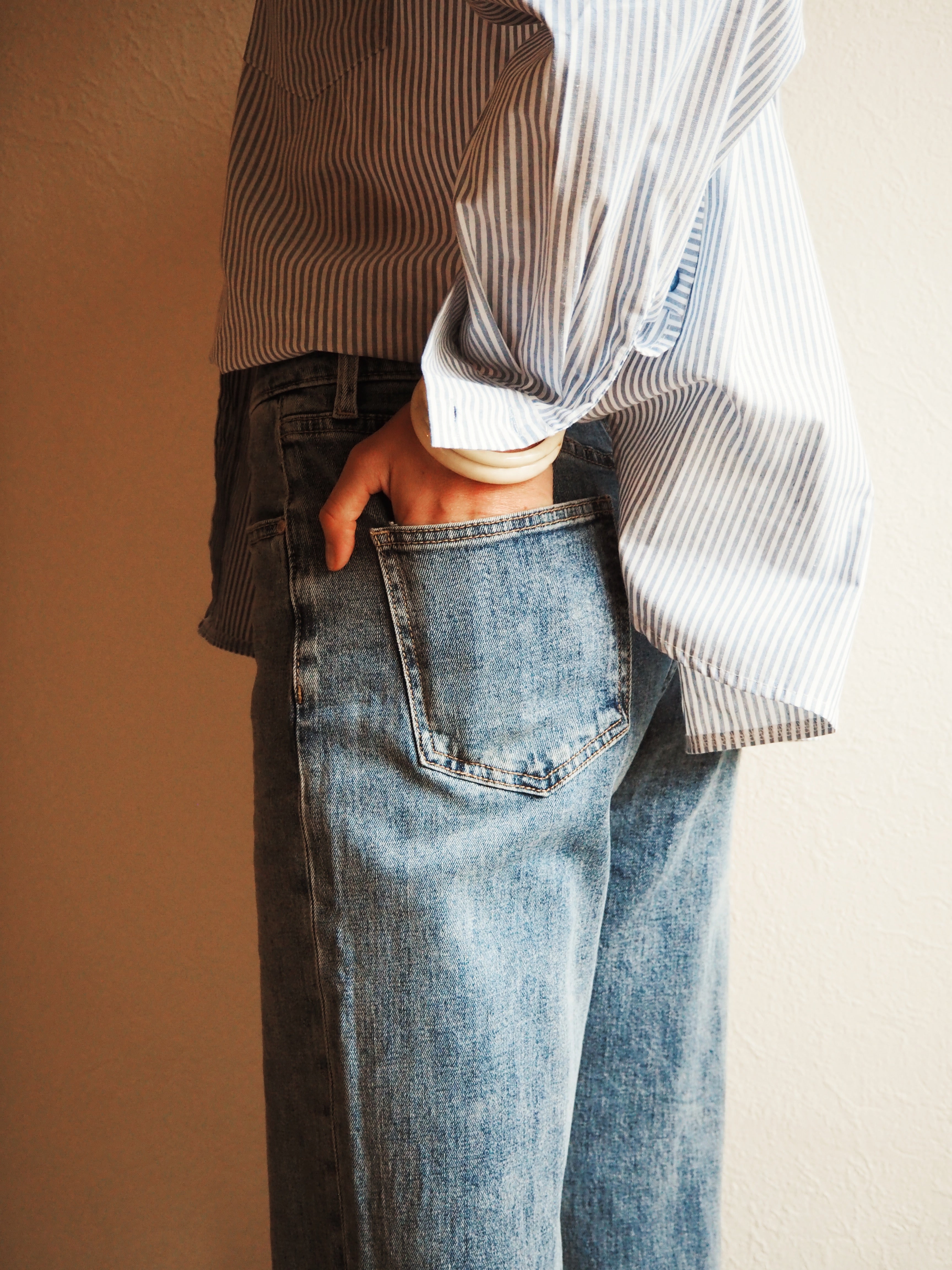 Jean Droit Bleu Vintage