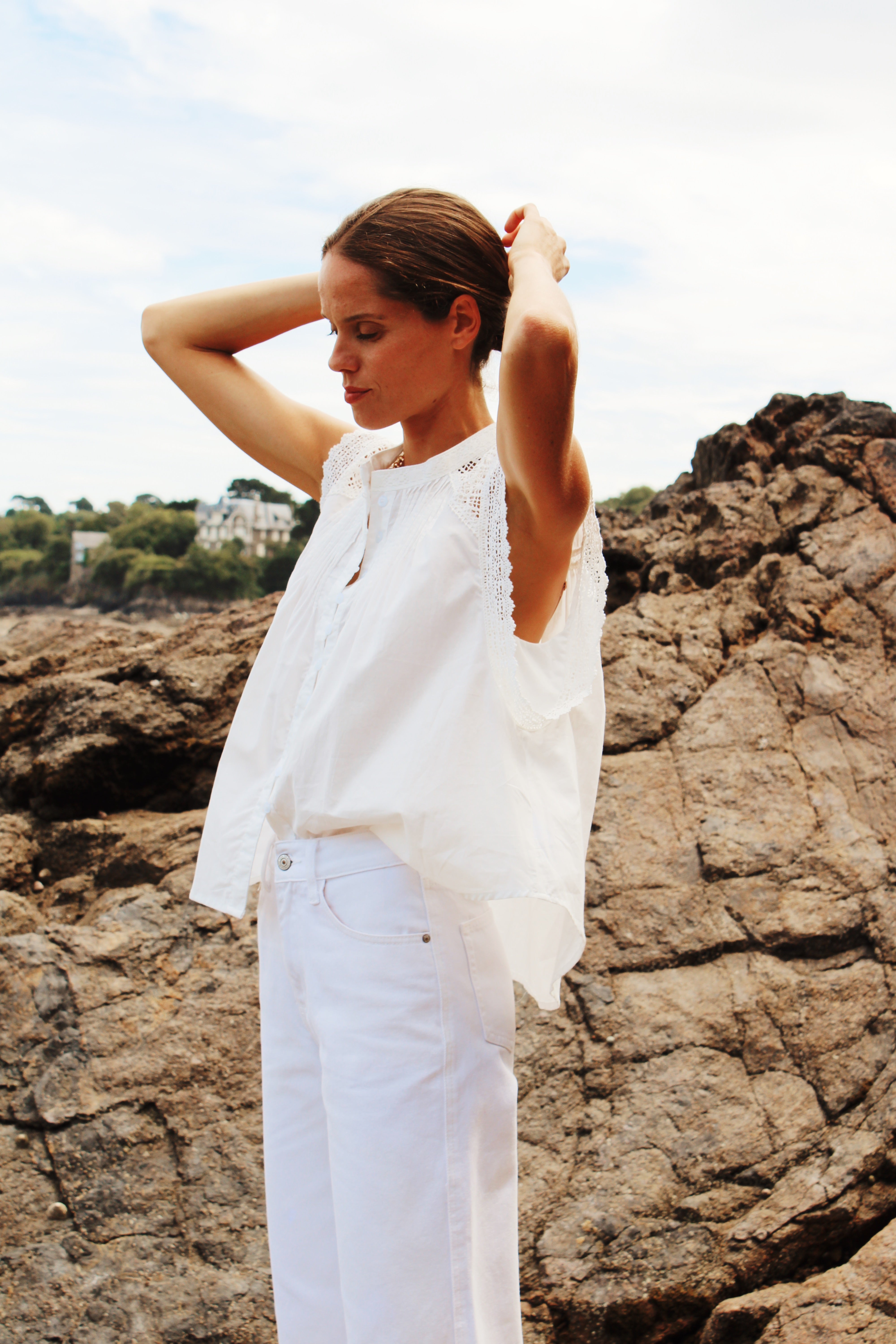 Top Céline blanc