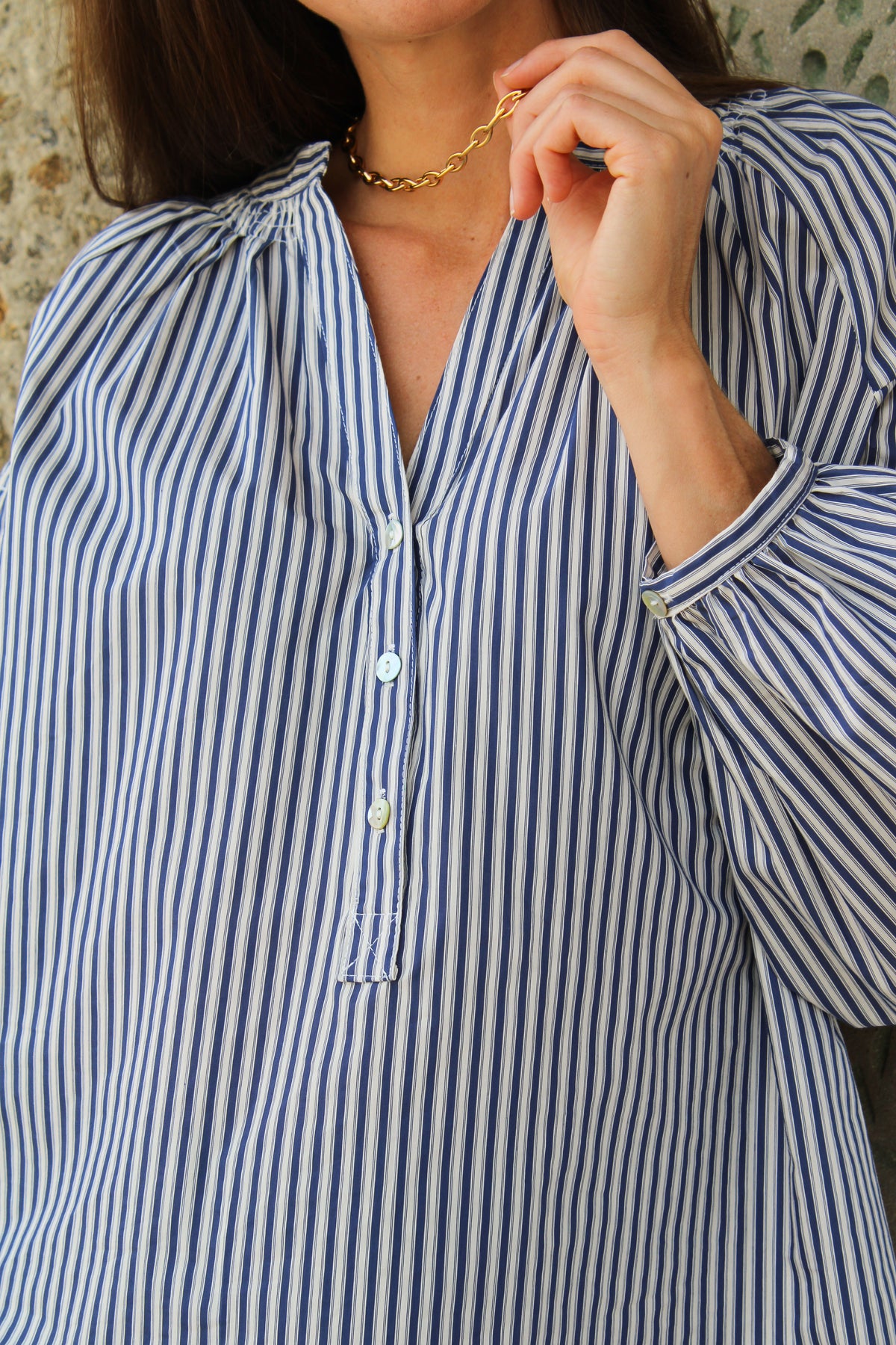 Blouse Emmanuelle Bleue