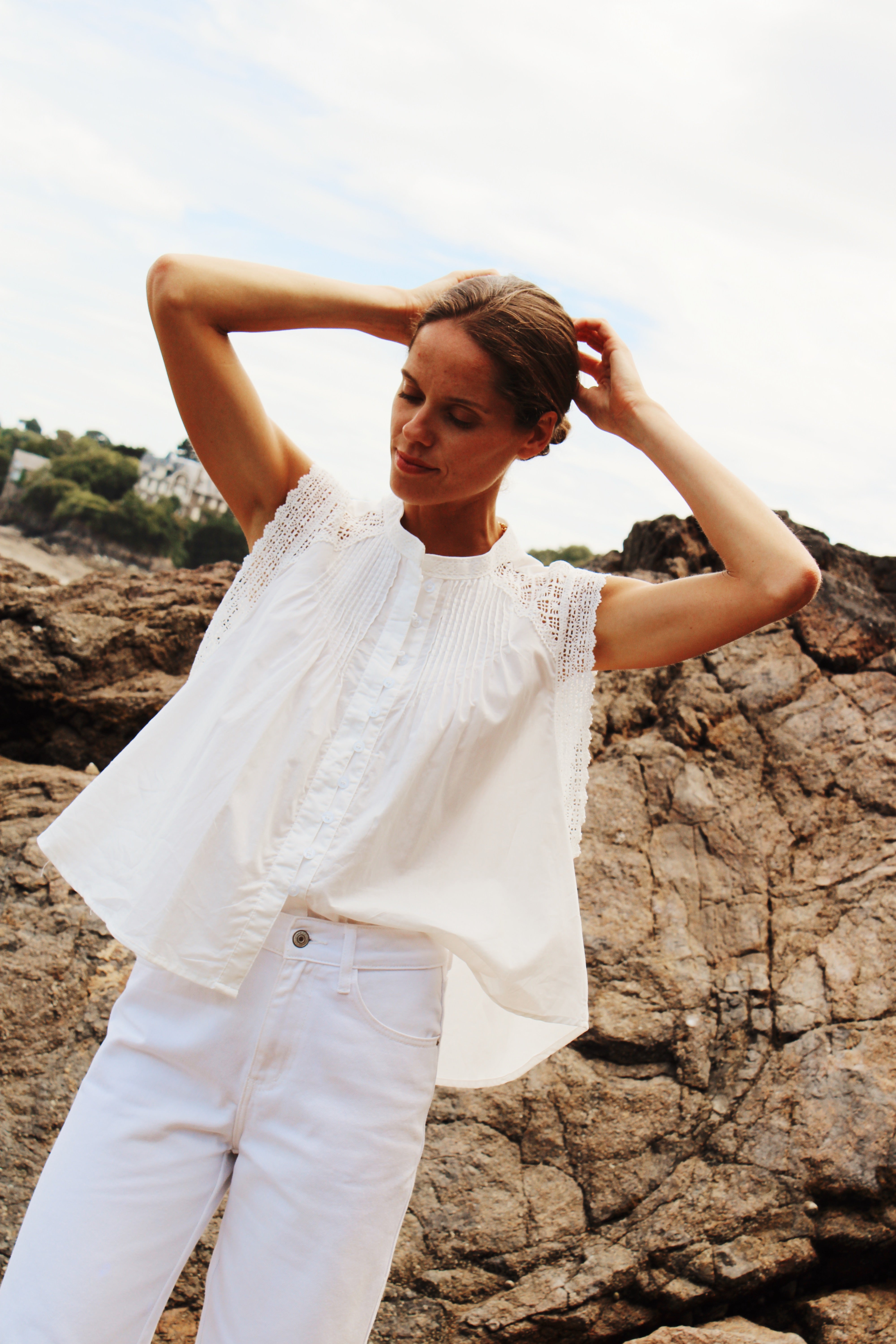 Top Céline blanc