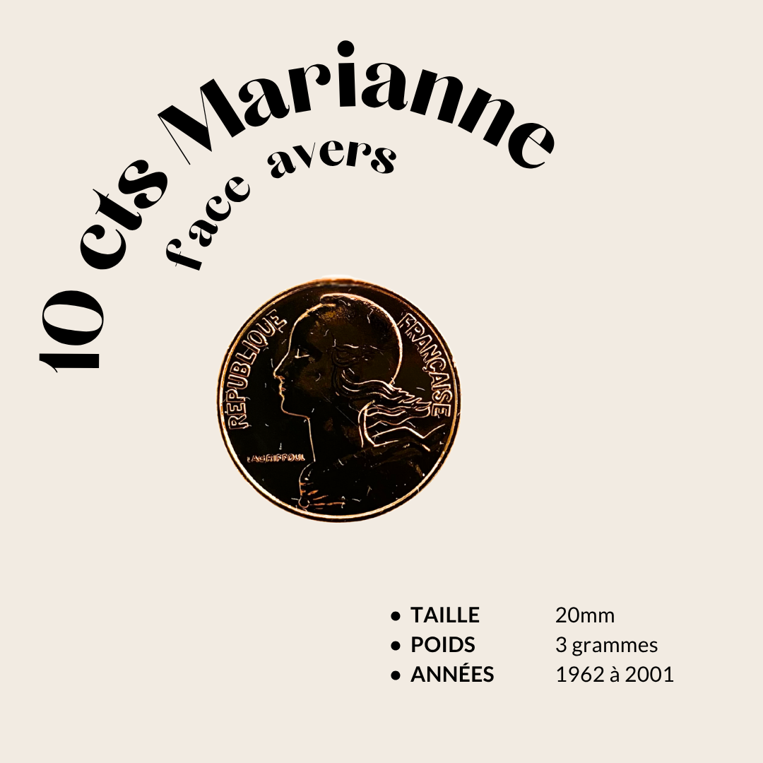 Bague 10 centimes Marianne