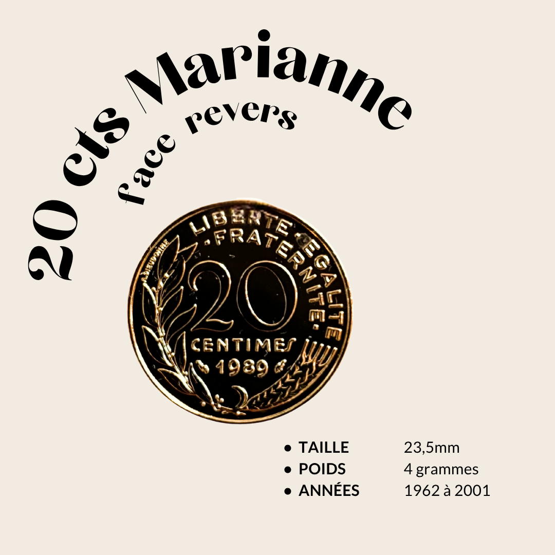 Bague 20 centimes Marianne