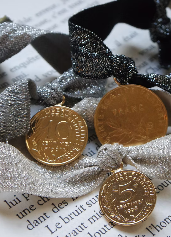 L'élastiqué Glitter Gris perle