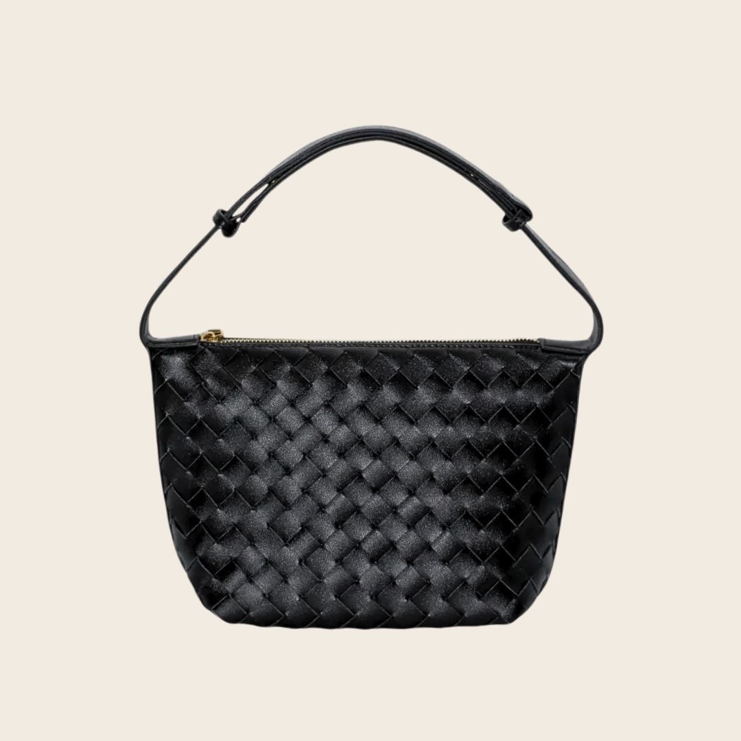 Pochette Tressée noir