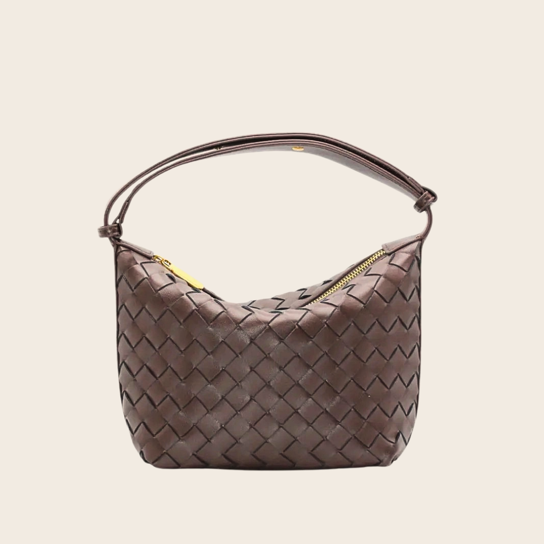 Pochette Tressée chocolat