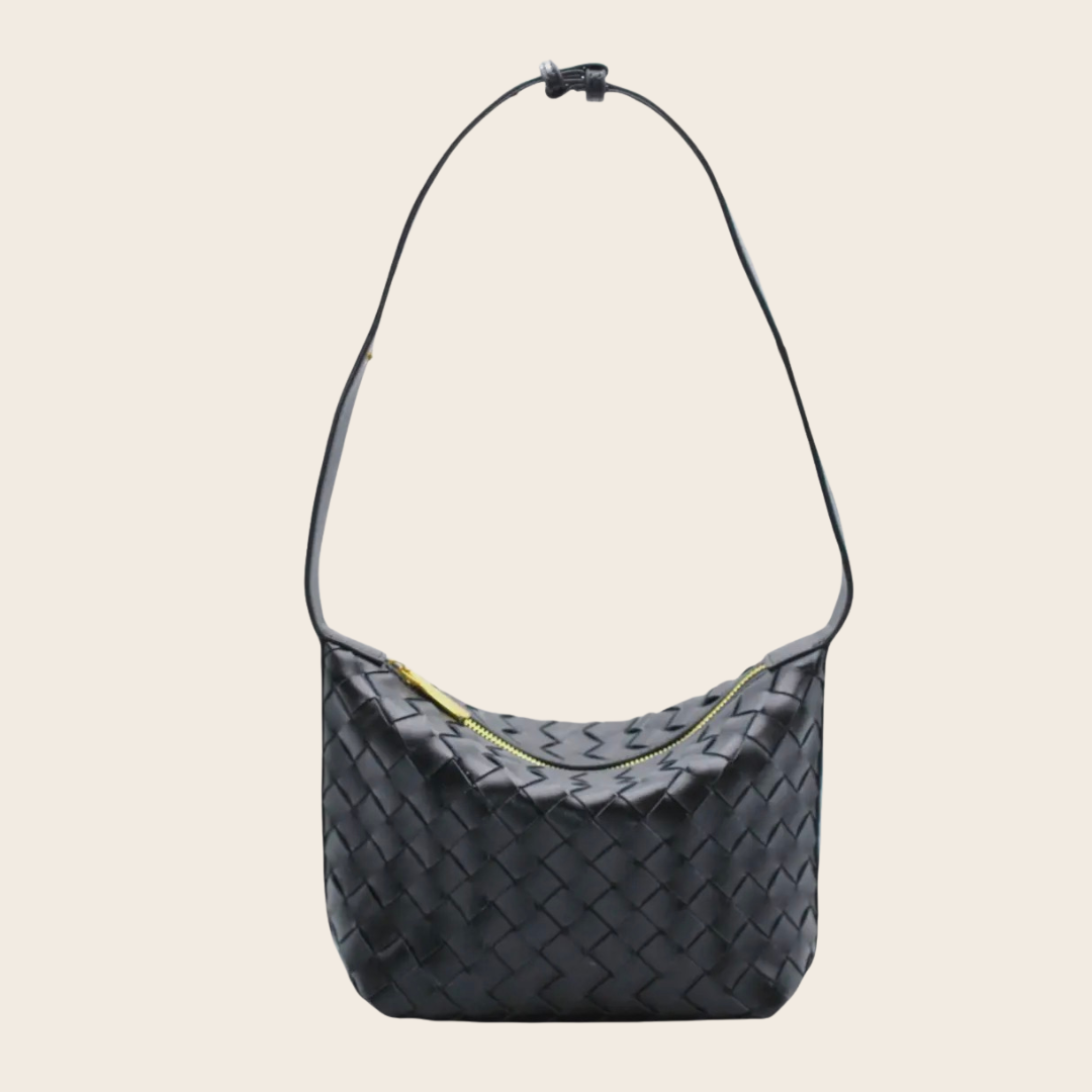 Pochette Tressée noir