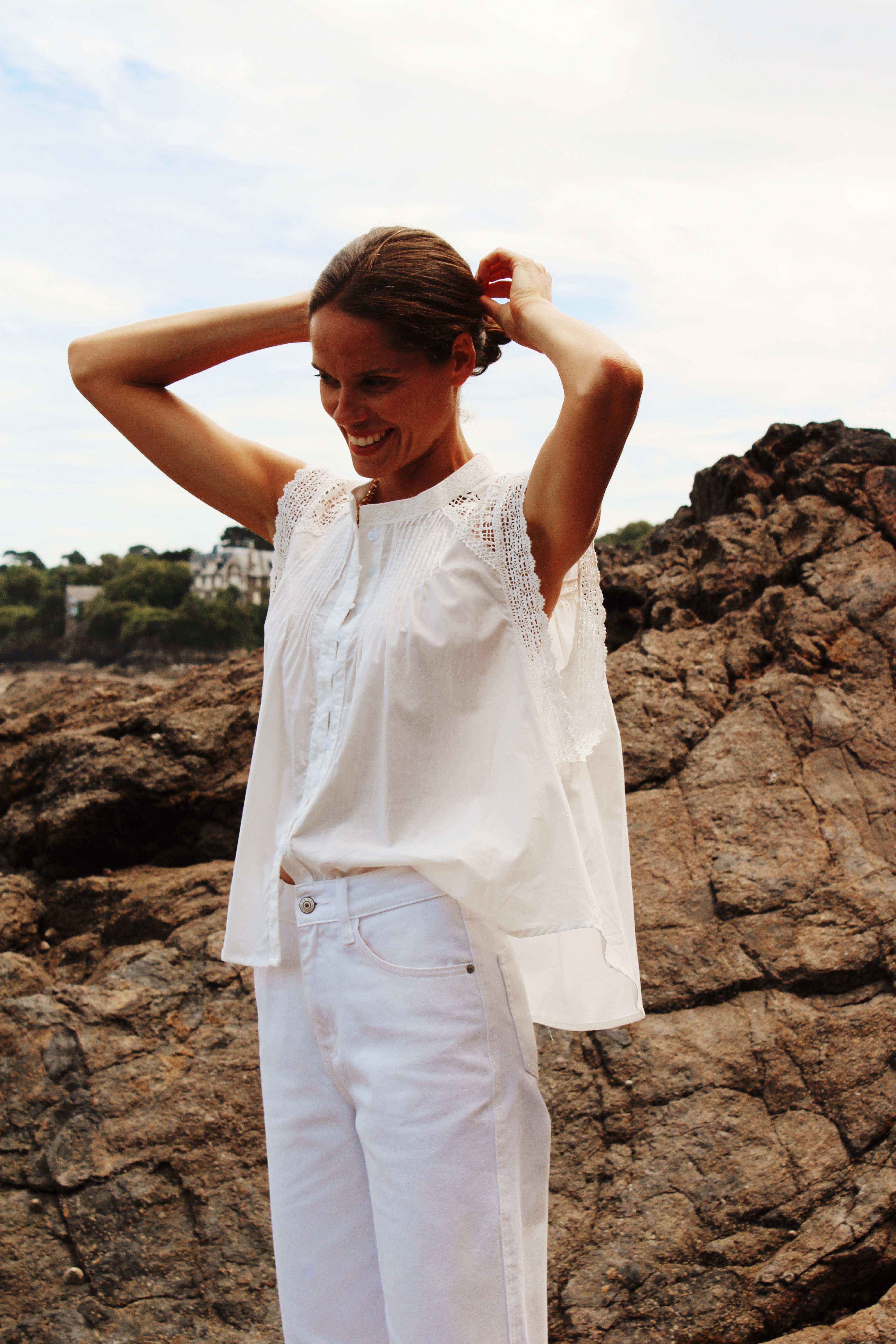 Top Céline blanc