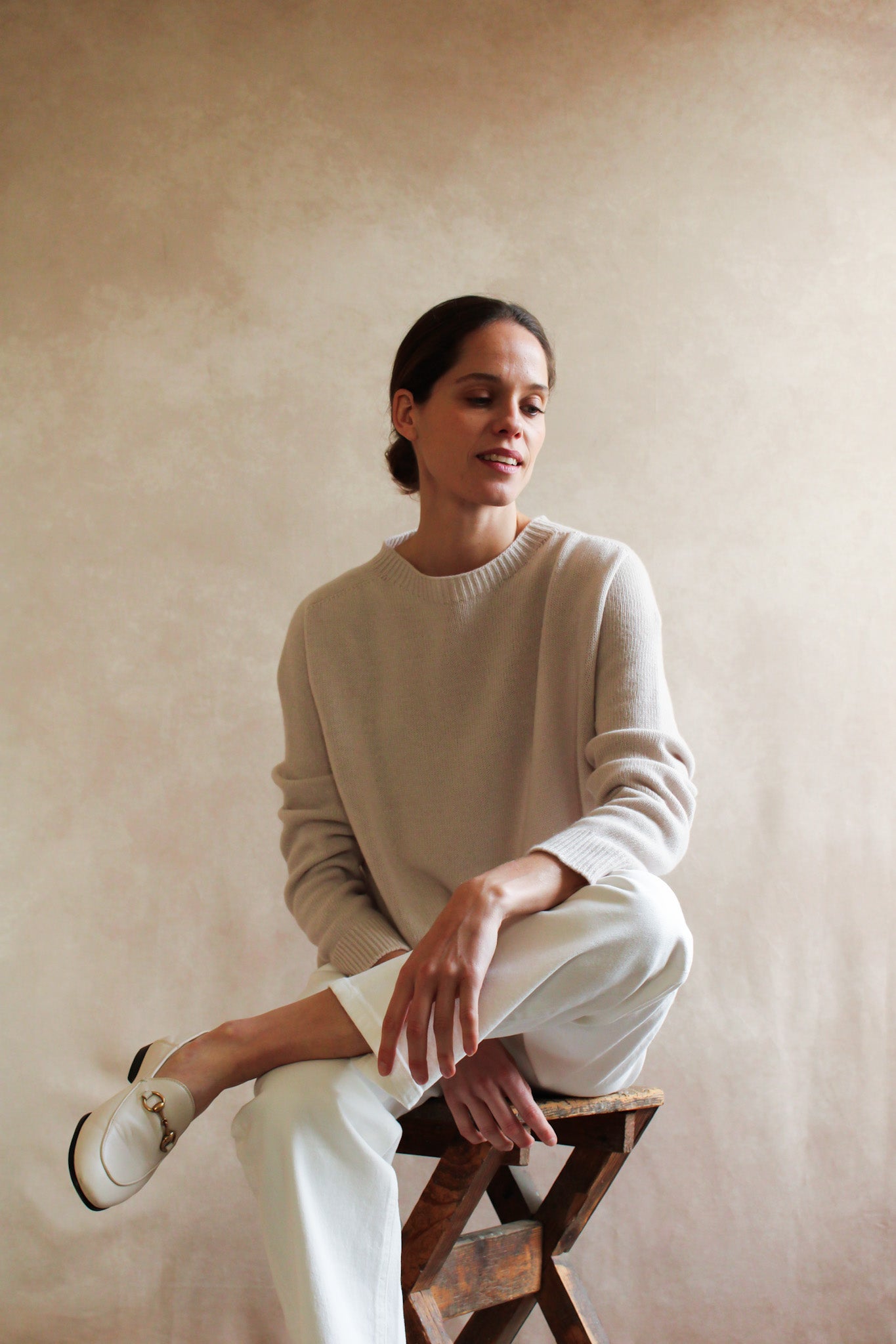 Le pull col Rond Poudre