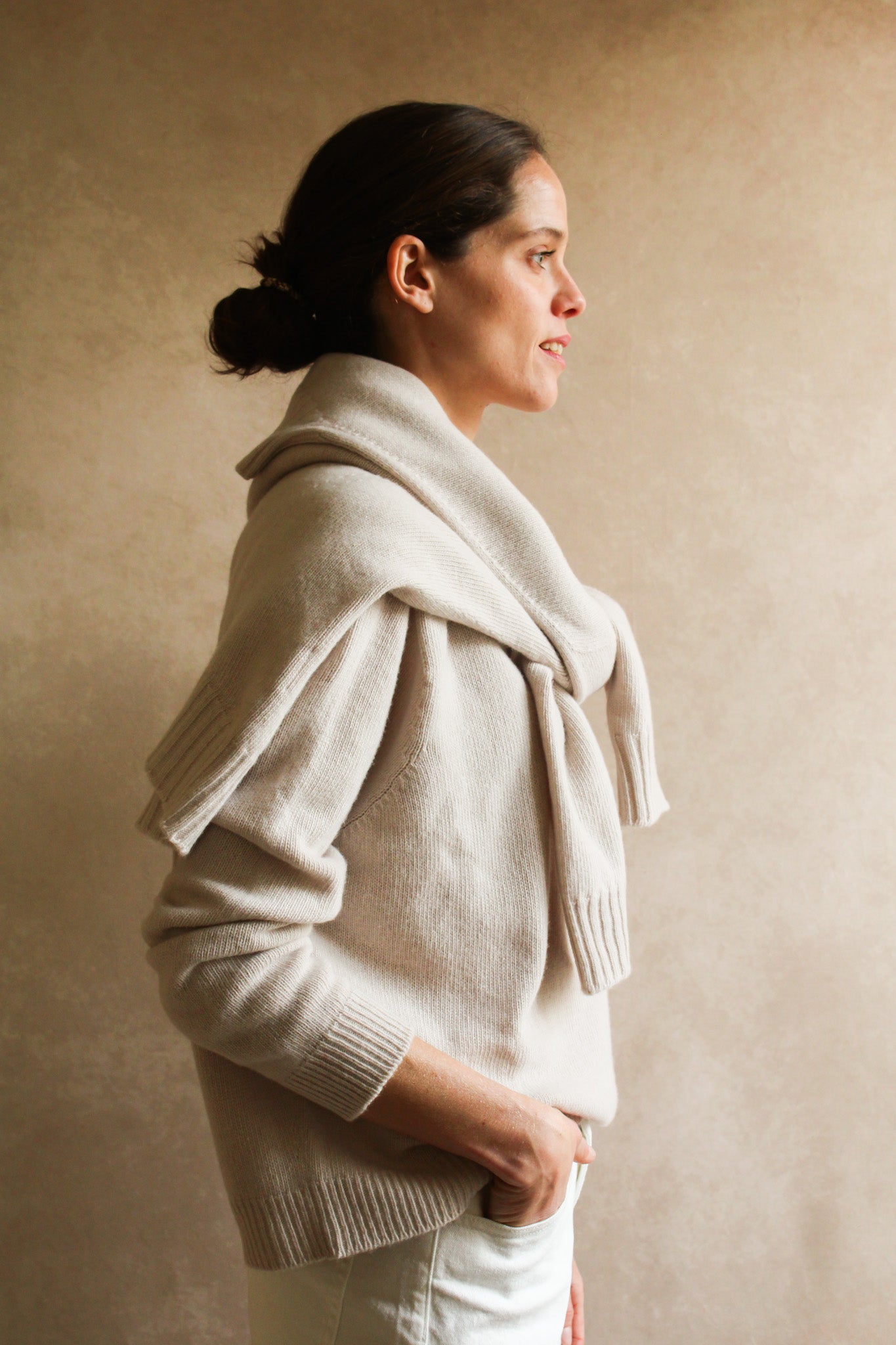 Le pull col Rond Poudre