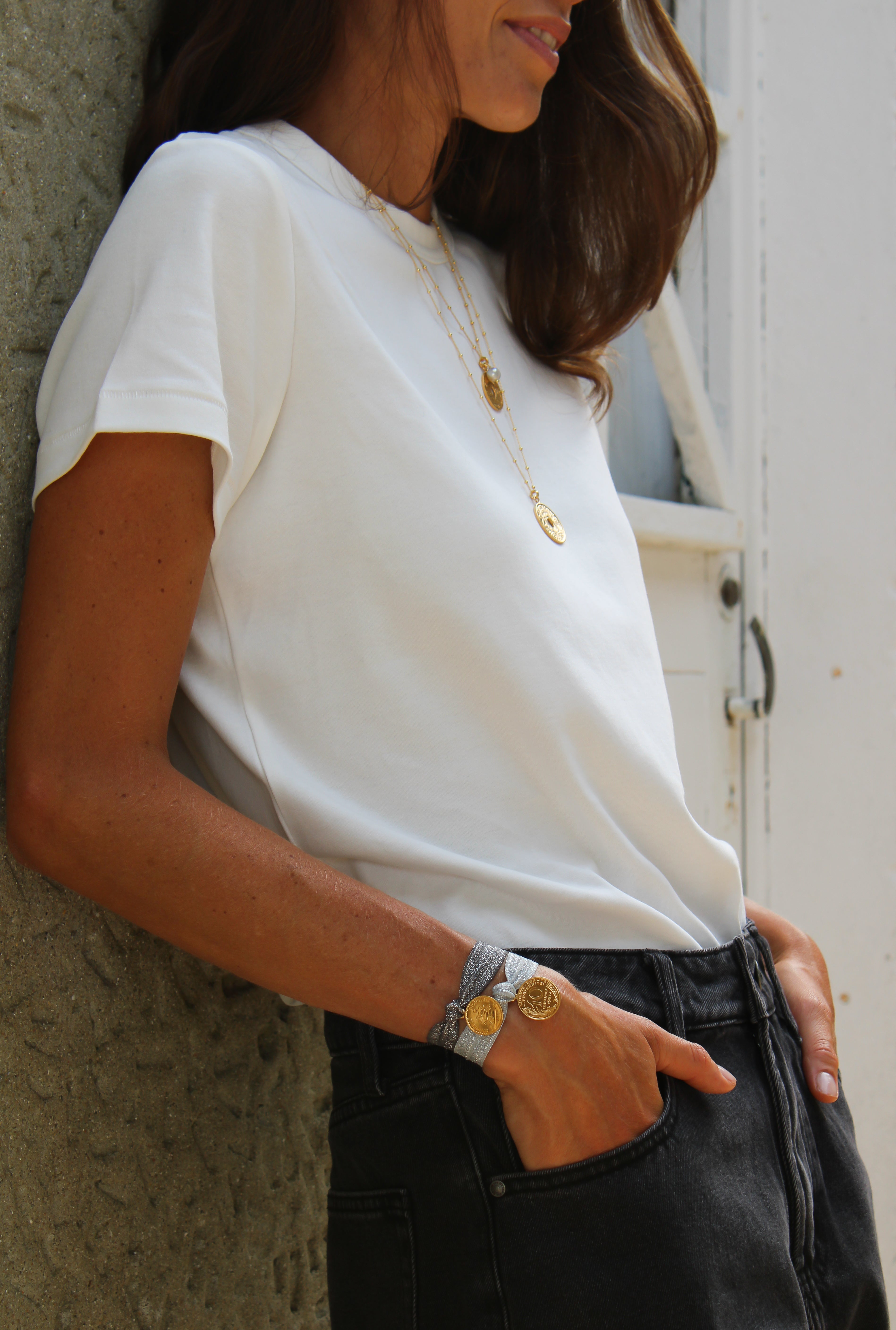 Short Denim Gris