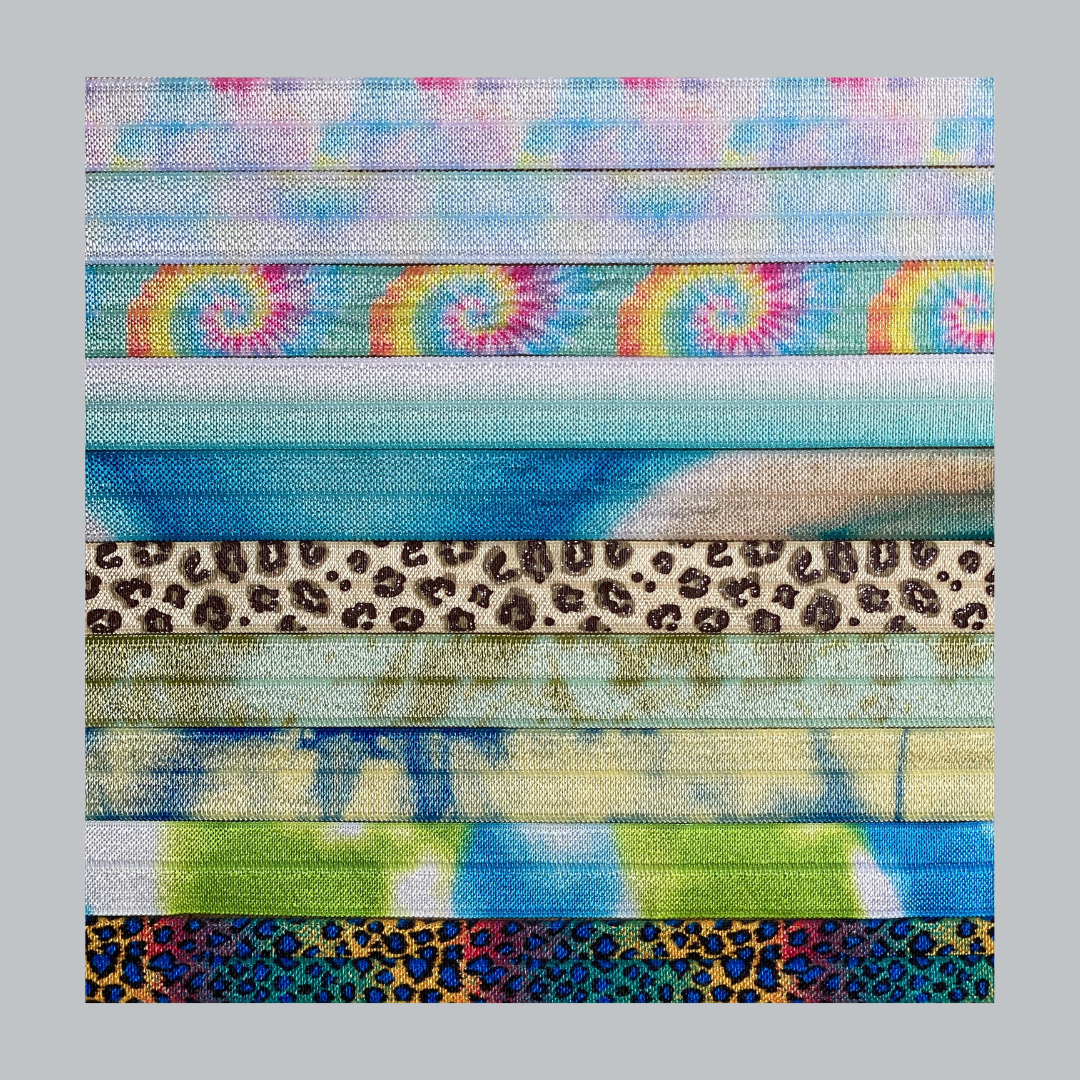 Les Rubans Imprimés Bleus