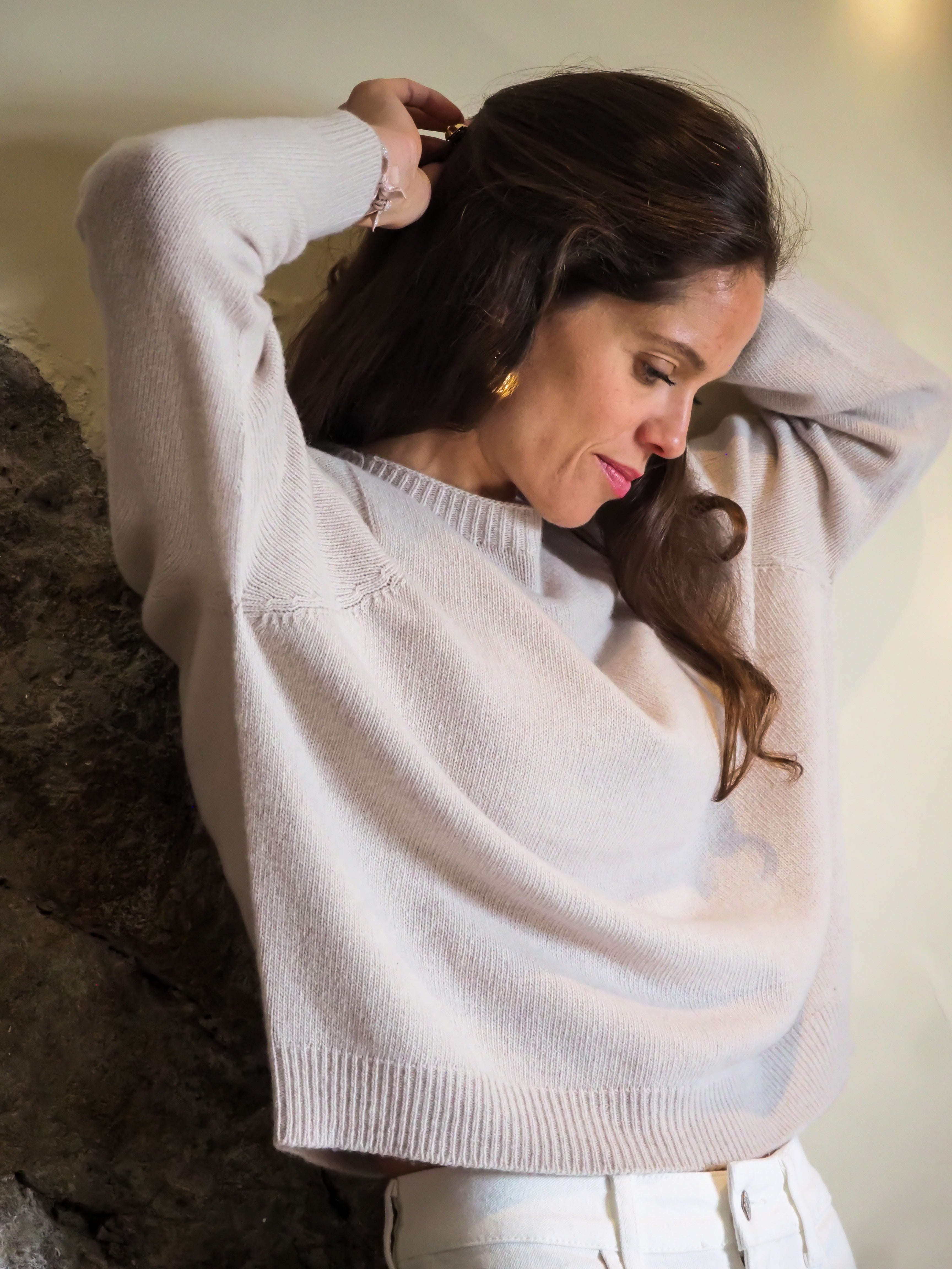 Le pull col Rond Poudre