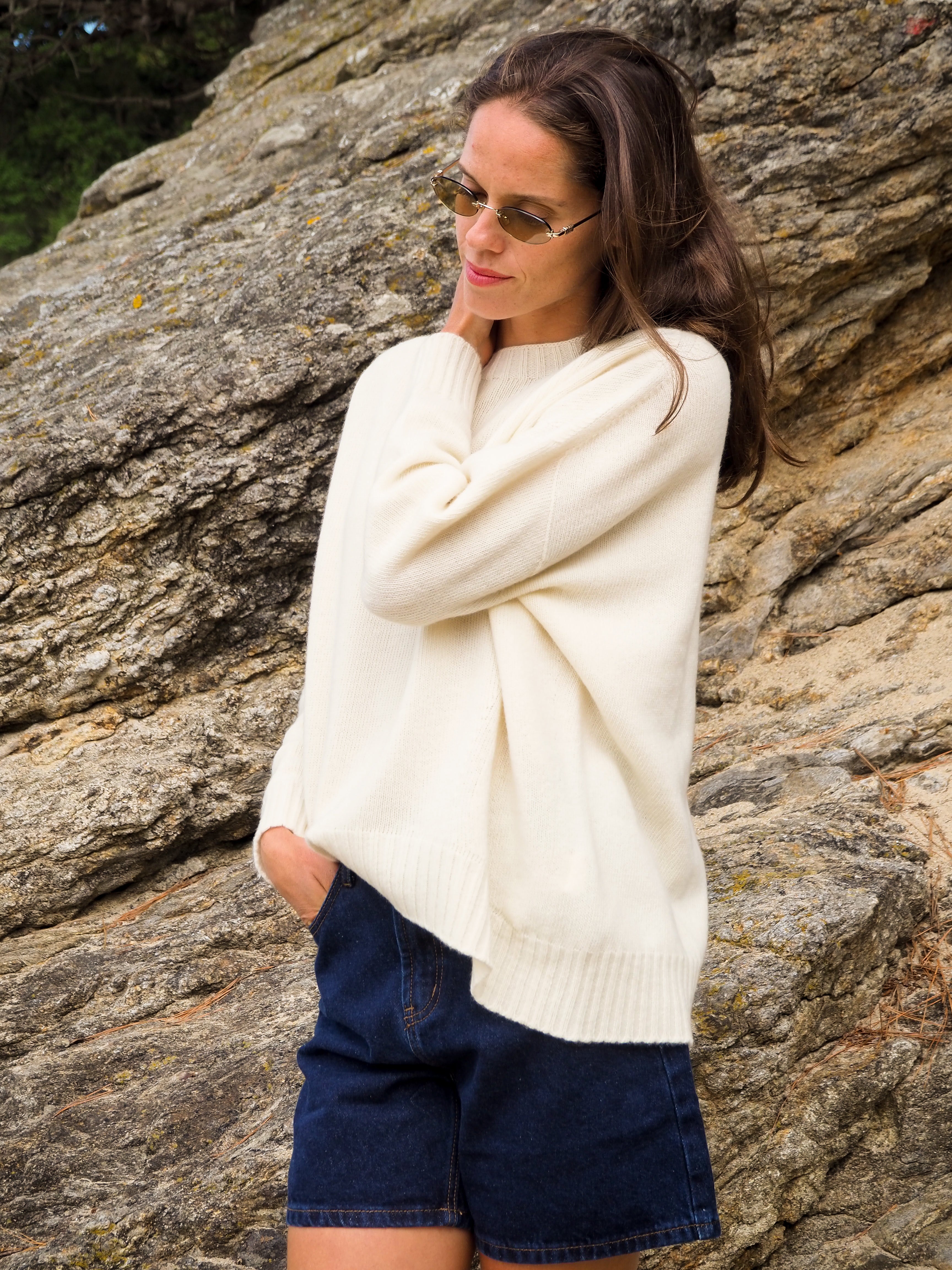 Pull Oversize Écru