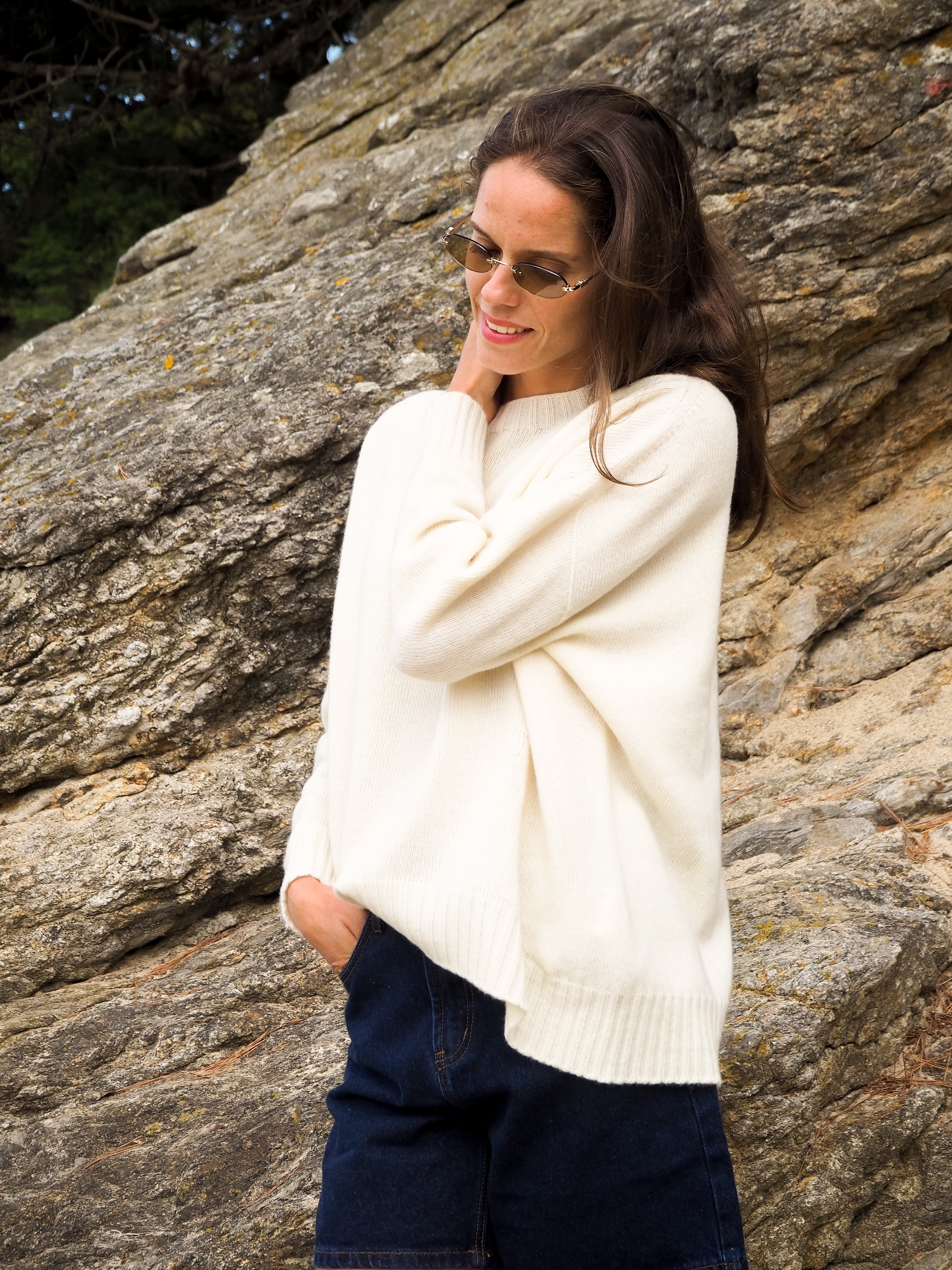 Pull Oversize Écru