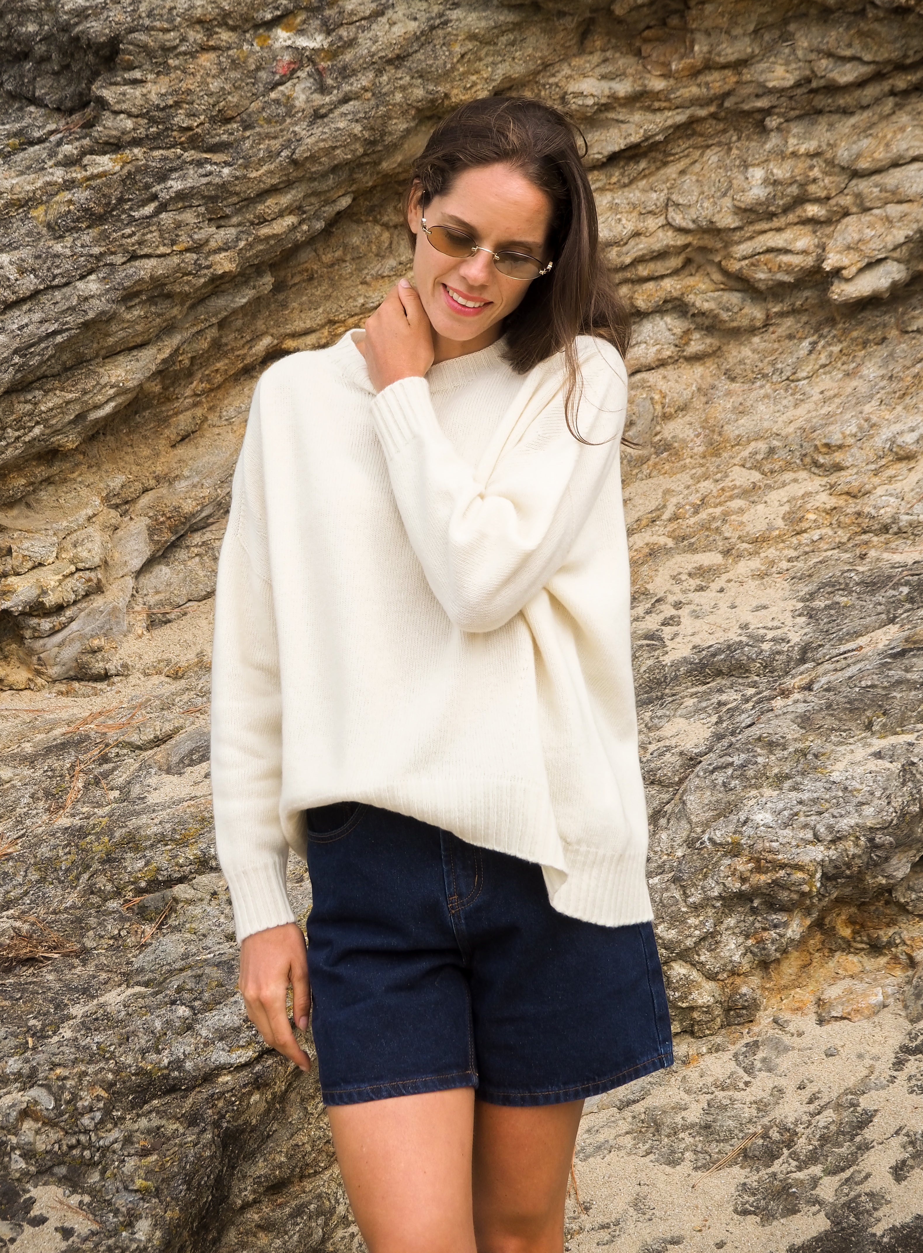 Pull Oversize Écru