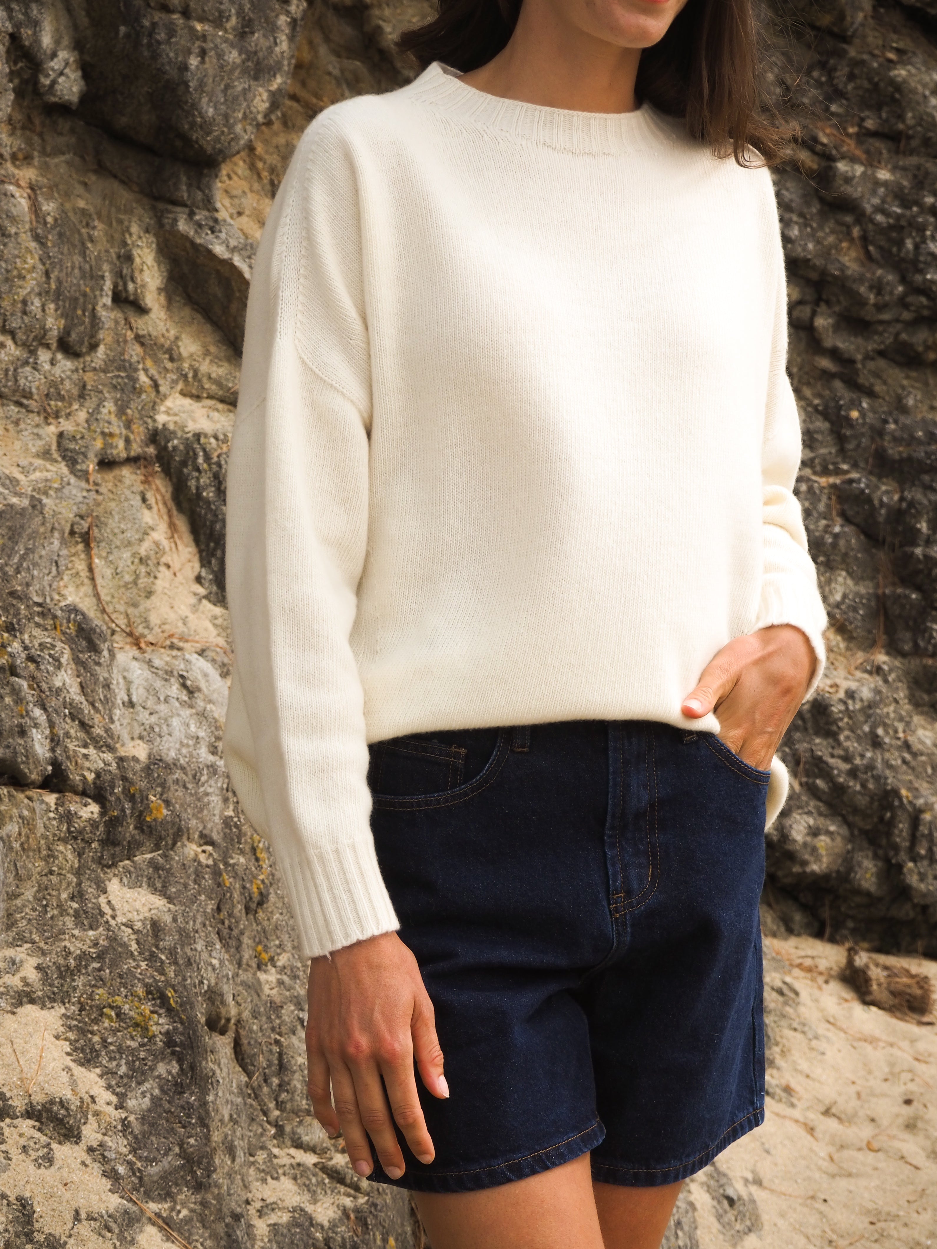 Pull Oversize Écru