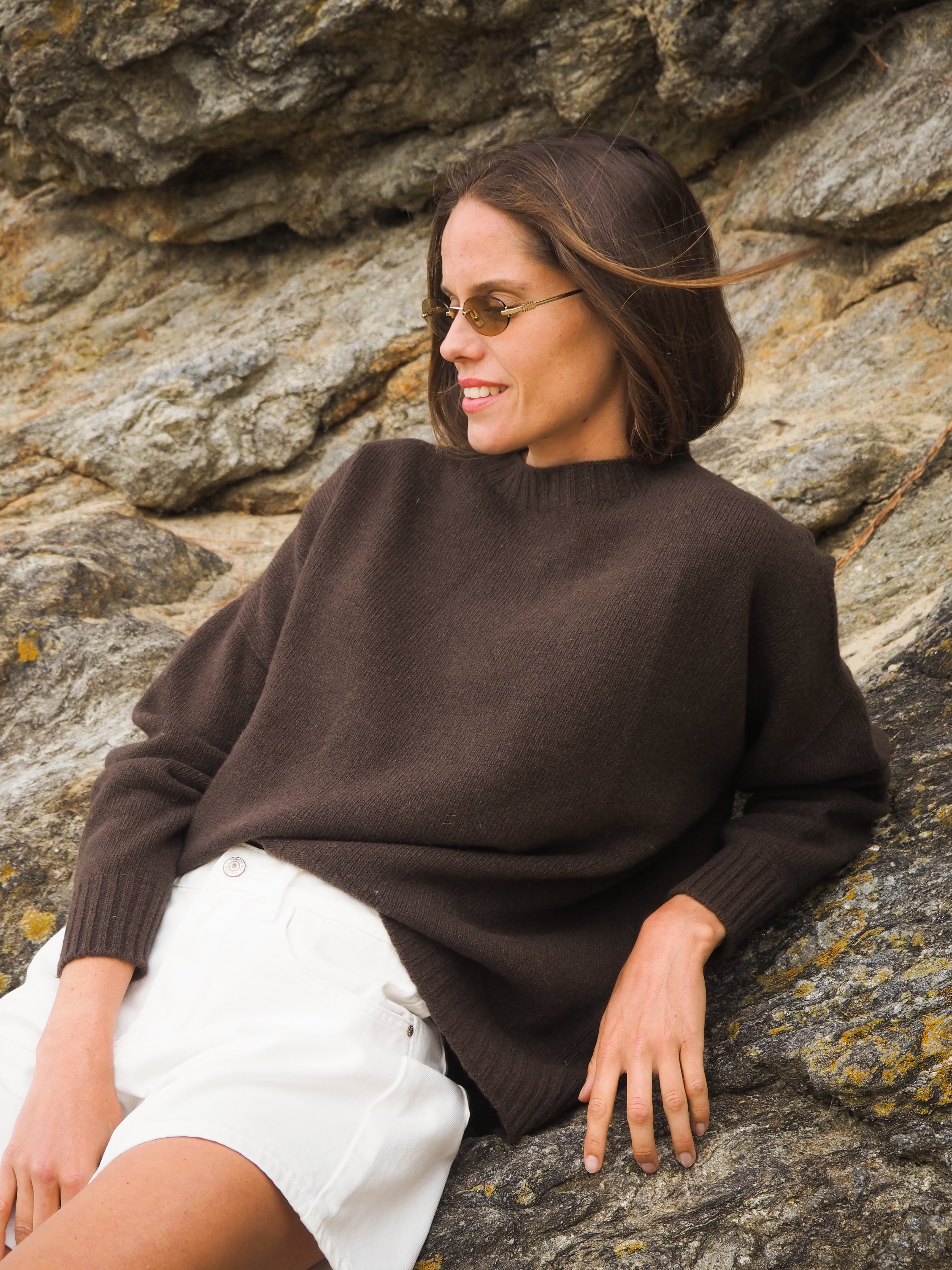 Pull Oversize Chocolat