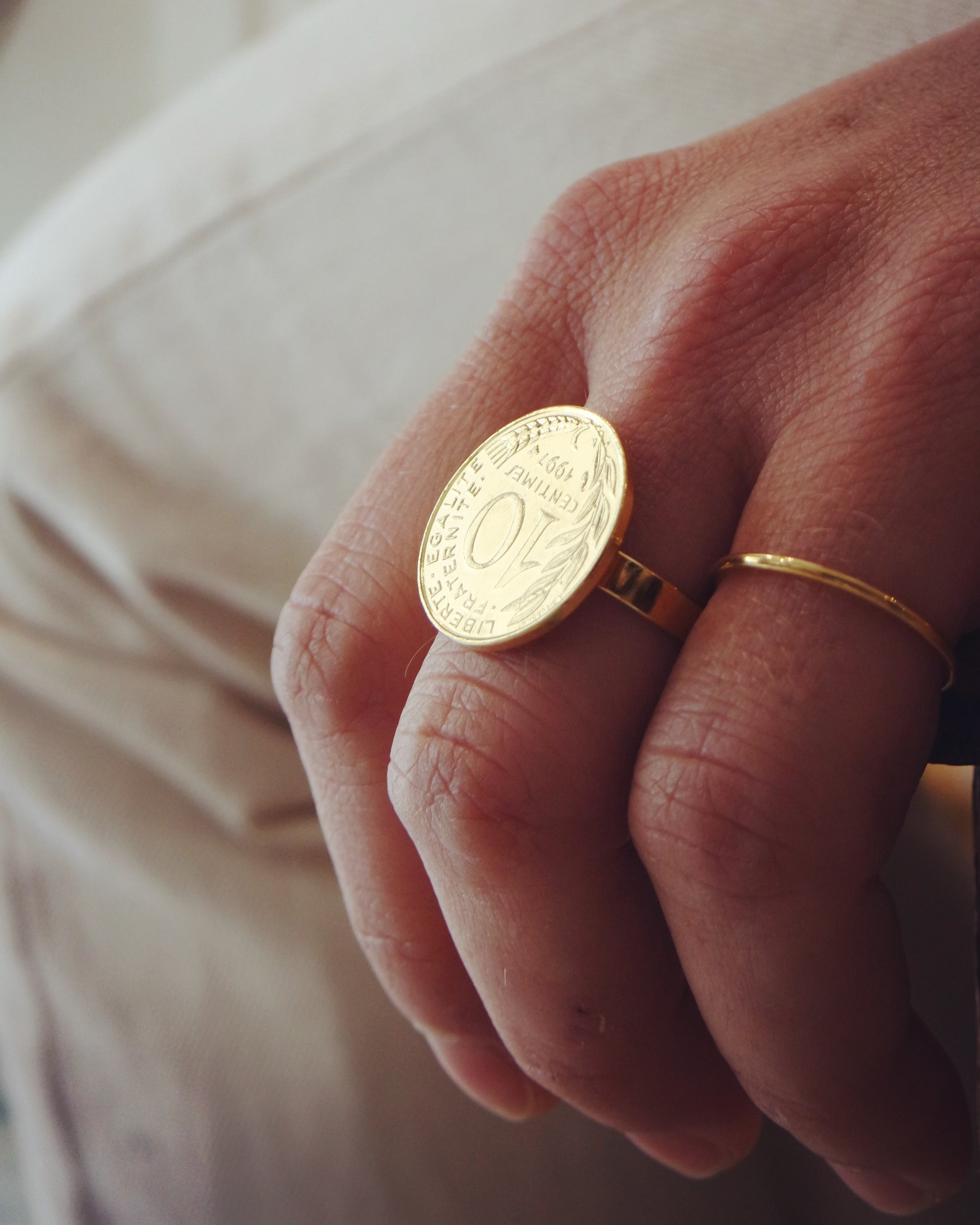 Bague 10 centimes Marianne