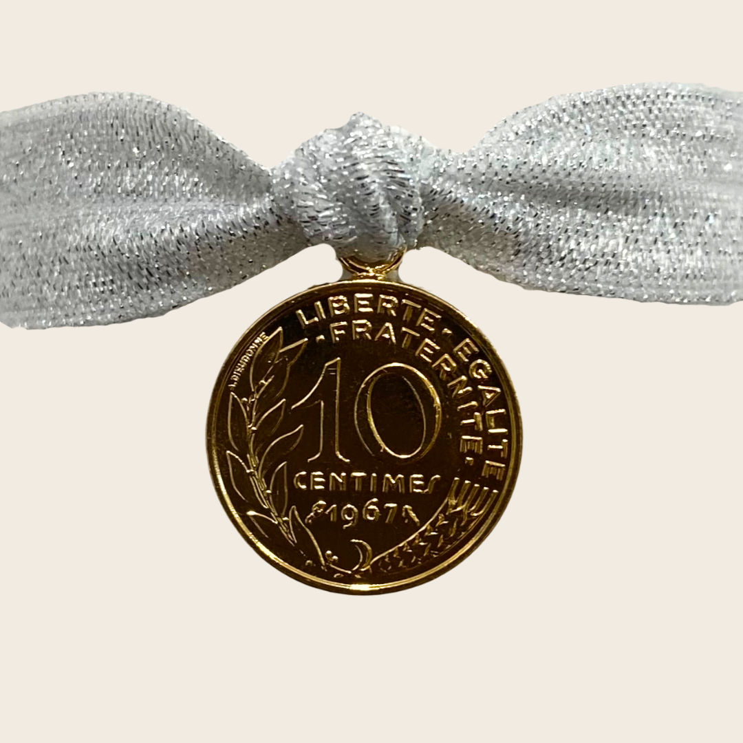 L'élastiqué Glitter Gris perle