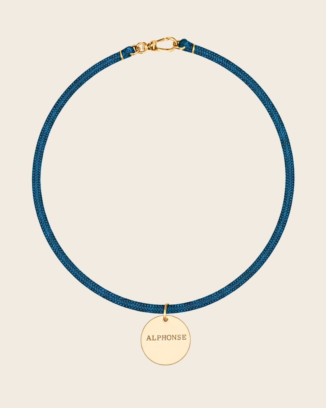 Collier médaille gravée Canard