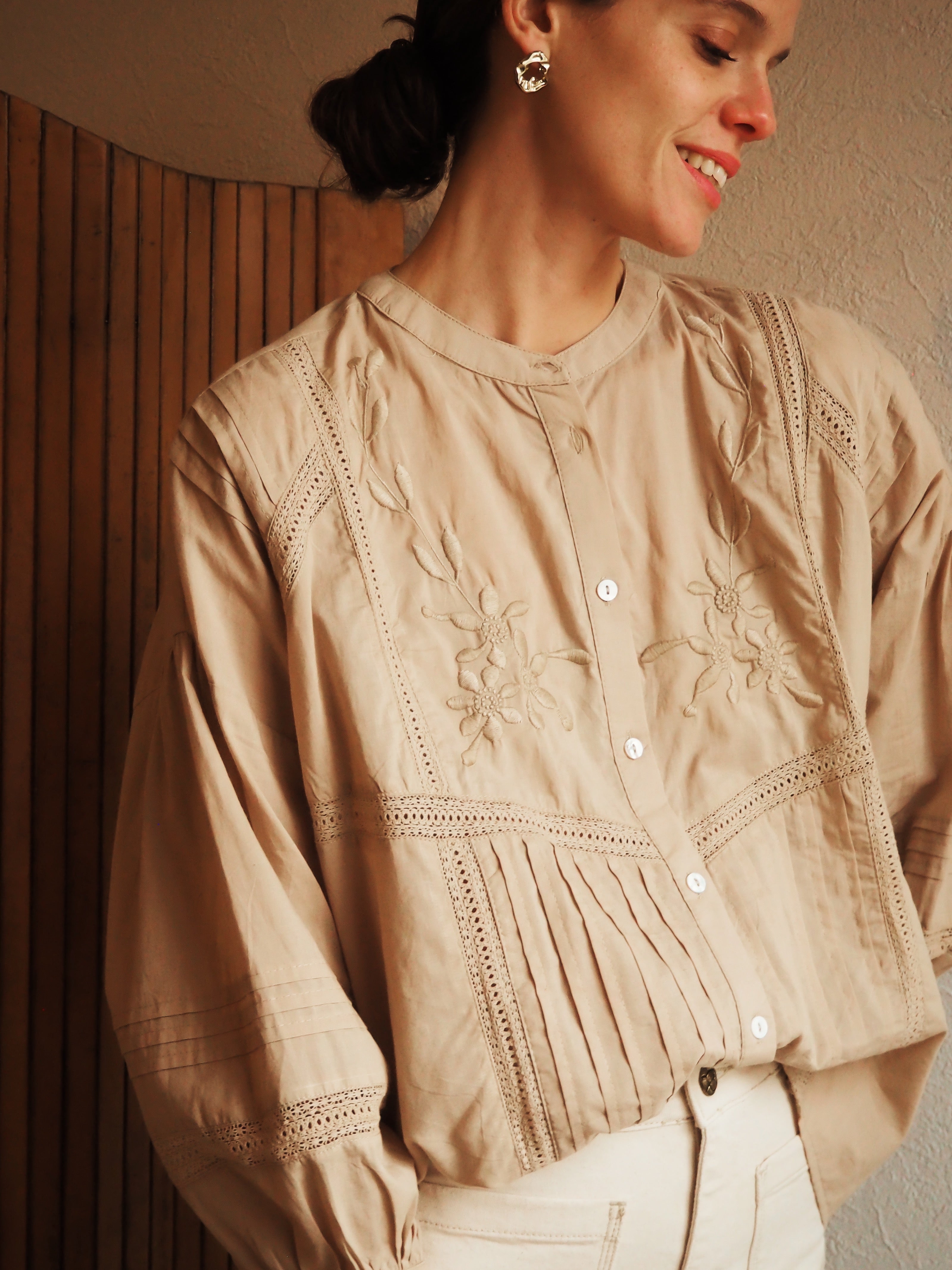 Blouse Seema Beige